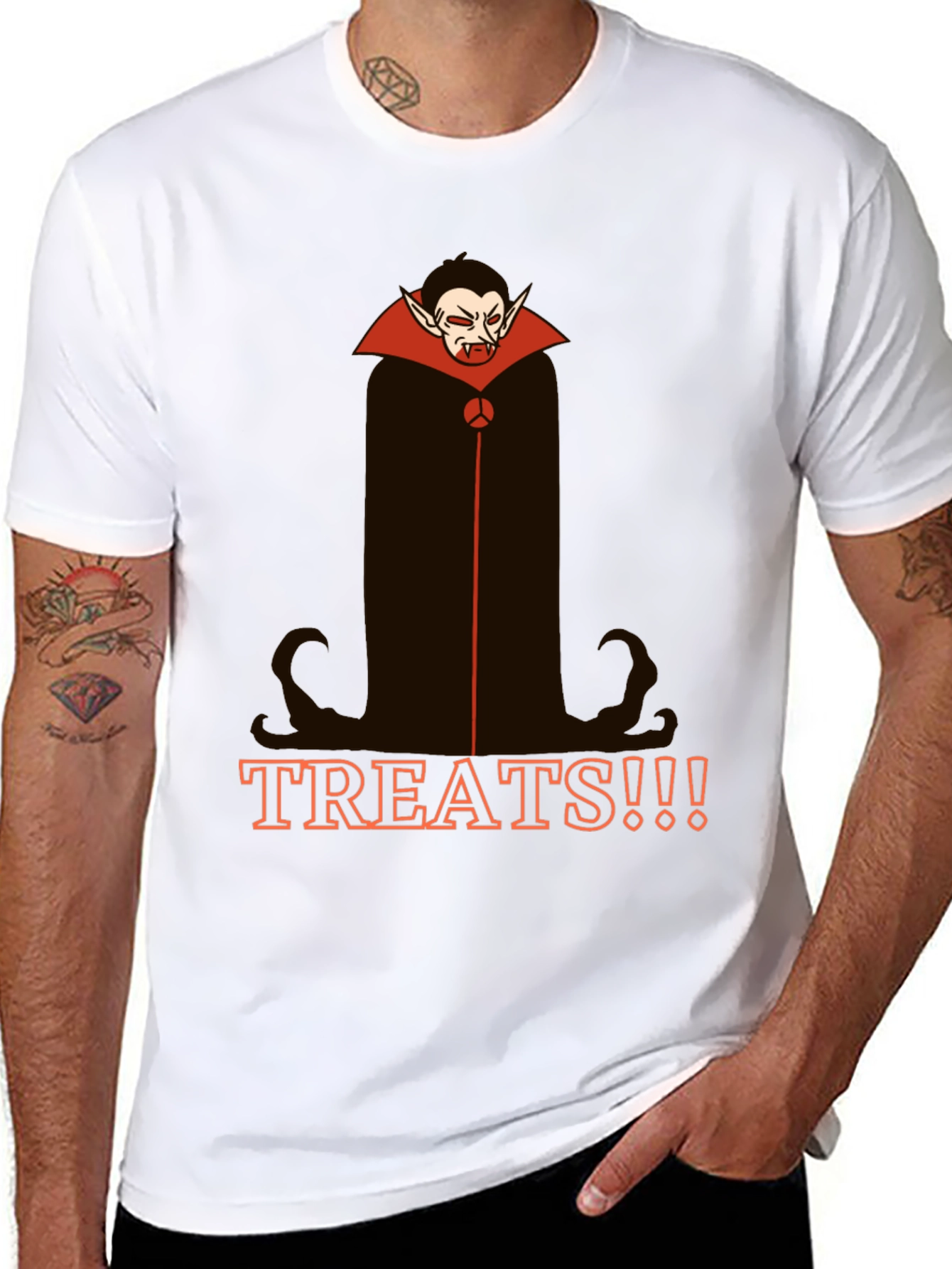 Vampire Treats Graphic Tee - Halloween Shirt