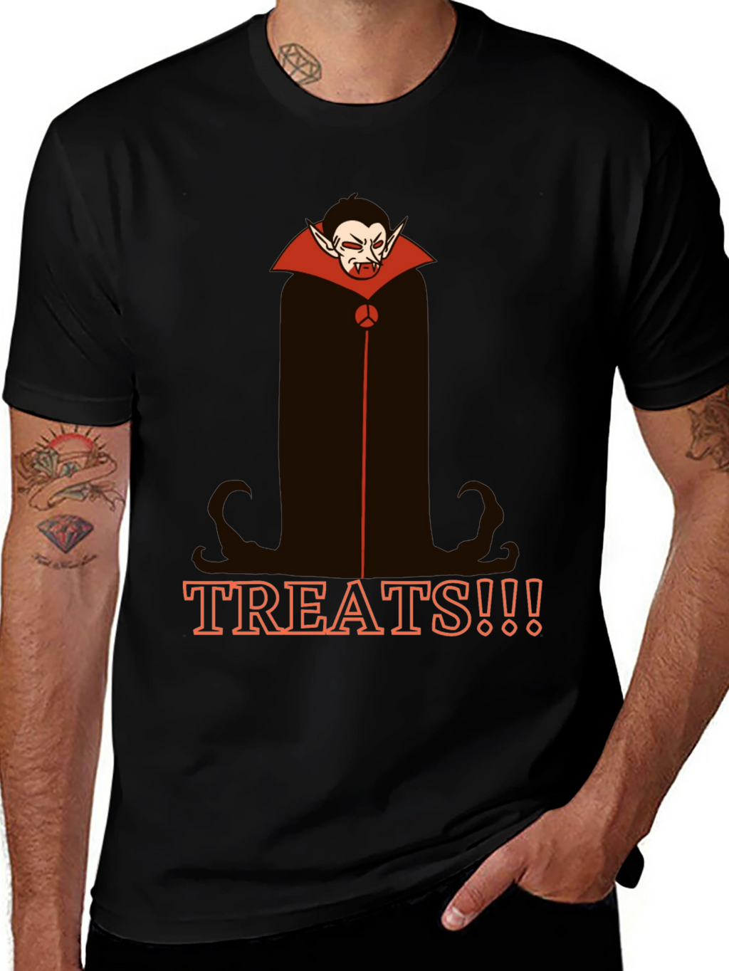 Vampire Treats Graphic Tee - Halloween Shirt