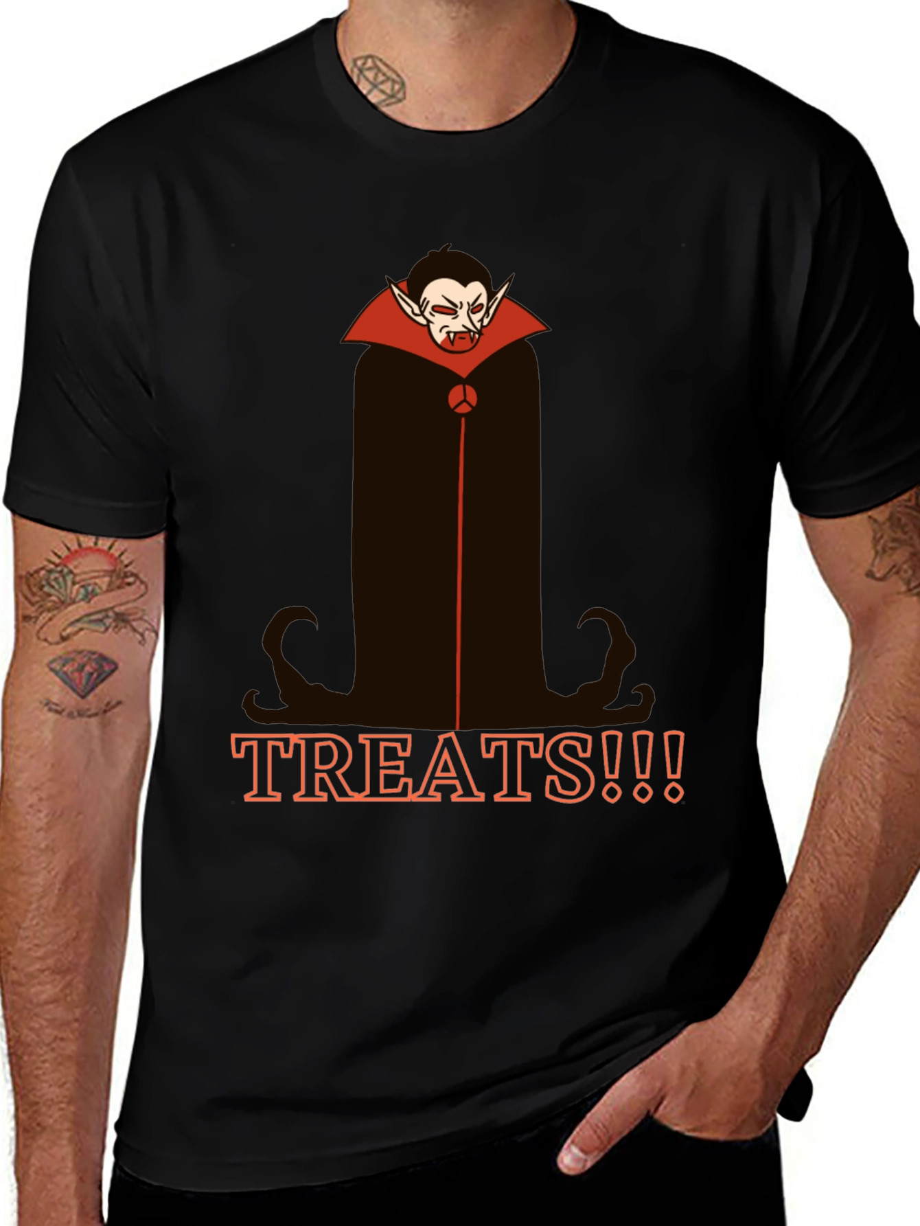 Vampire Treats Graphic Tee - Halloween Shirt