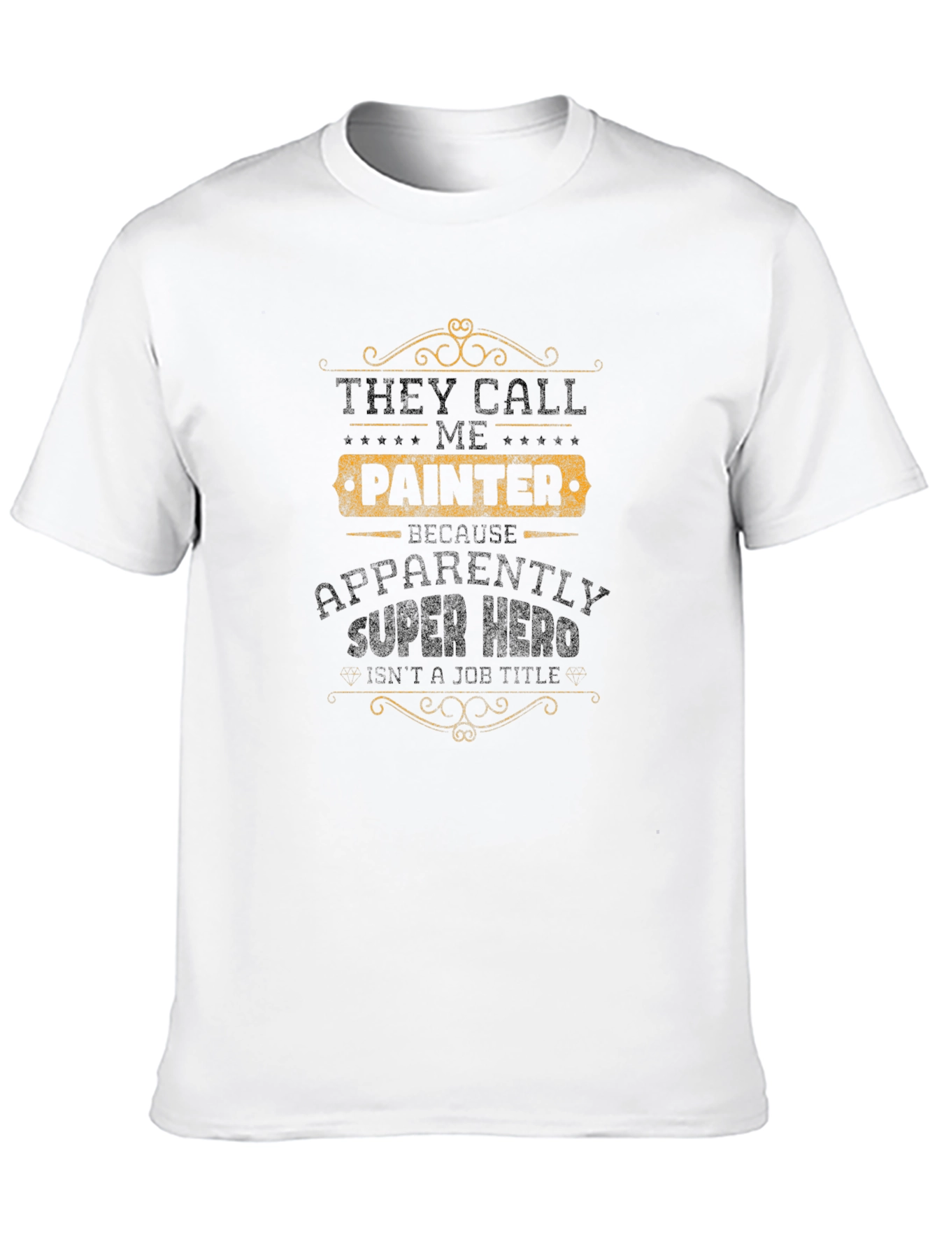 Painter Superhero T-Shirt - Black Graphic Tee