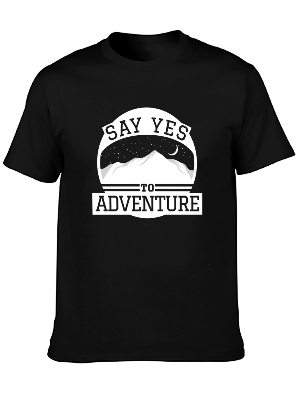 Say Yes to Adventure Graphic Tee - Black