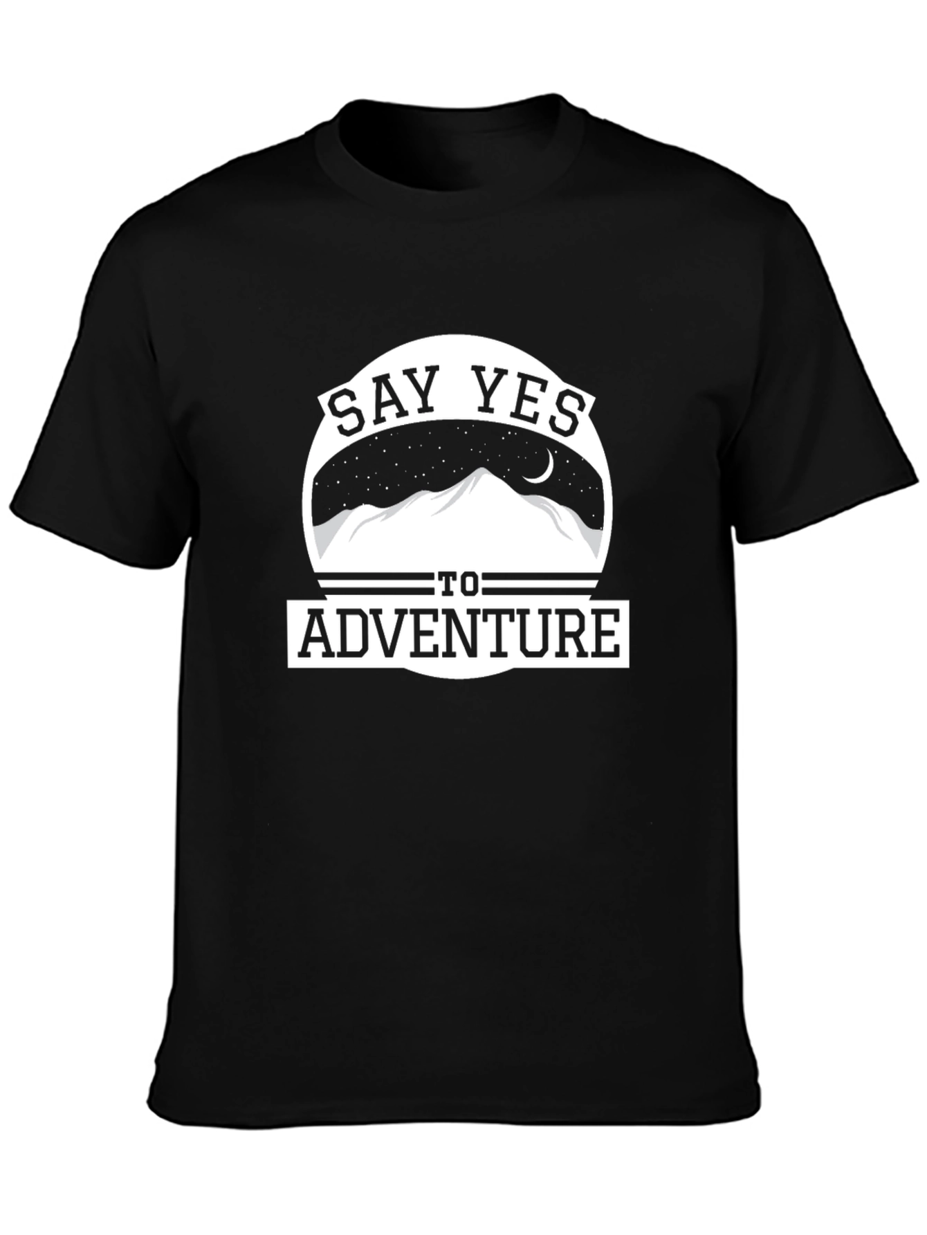 Say Yes to Adventure Graphic Tee - Black