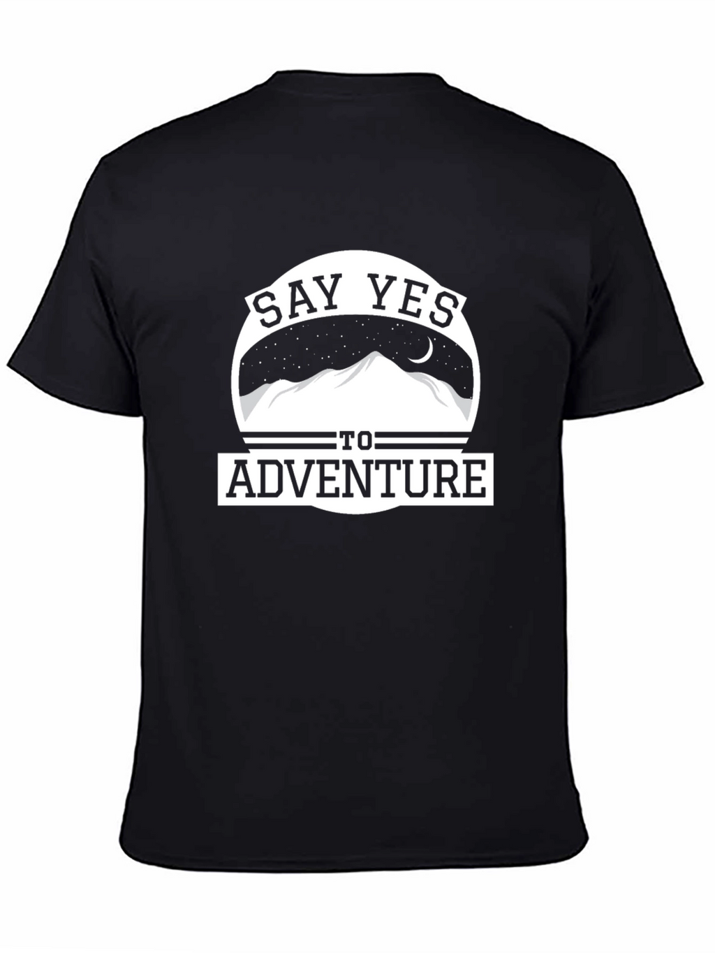 Say Yes to Adventure Graphic Tee - Black