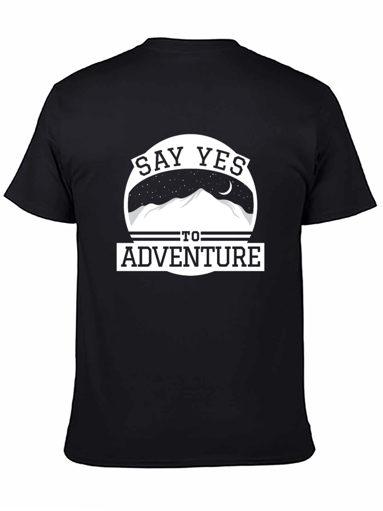 Say Yes to Adventure Graphic Tee - Black
