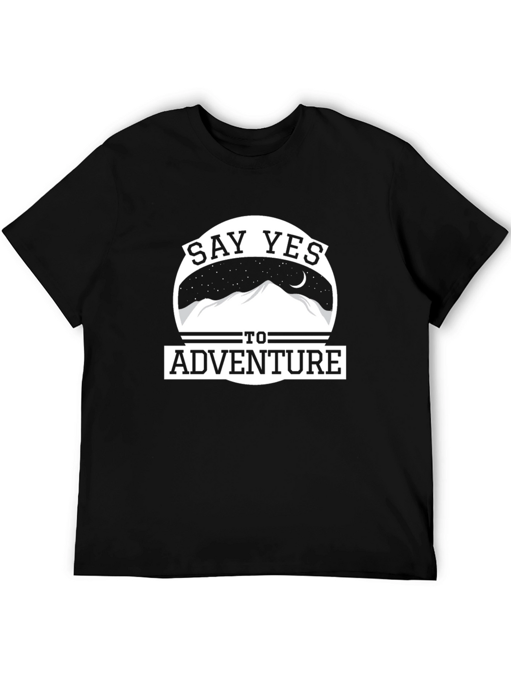 Say Yes to Adventure Graphic Tee - Black