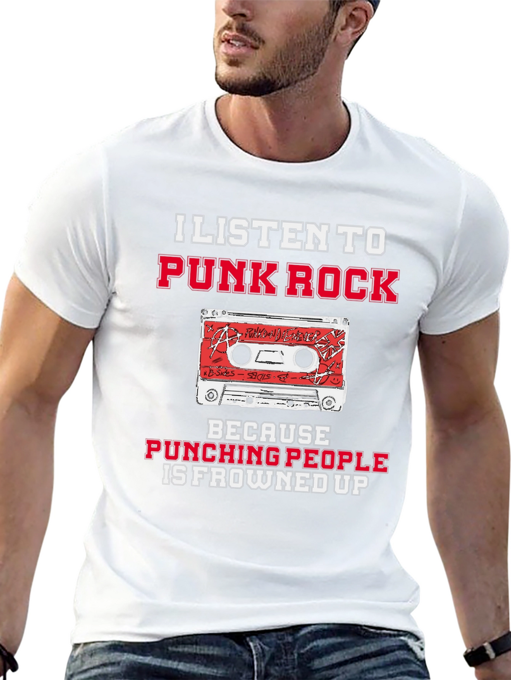Punk Rock Cassette Graphic Tee