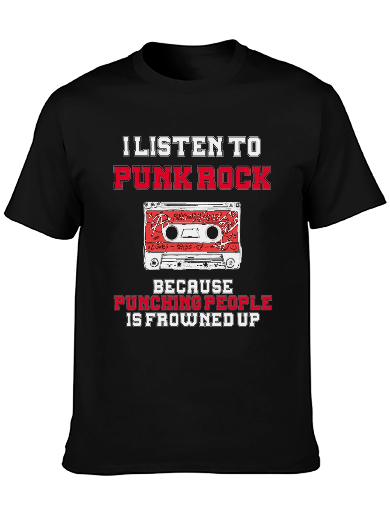 Punk Rock Cassette Graphic Tee