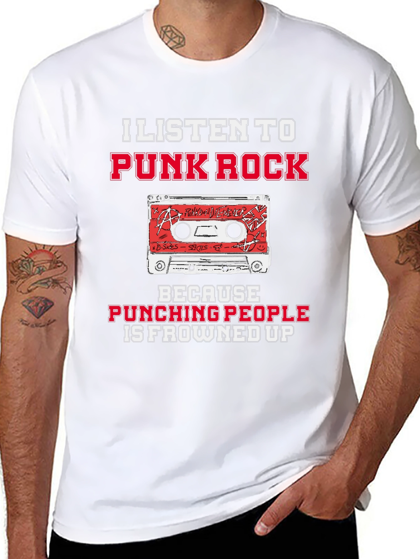 Punk Rock Cassette Graphic Tee