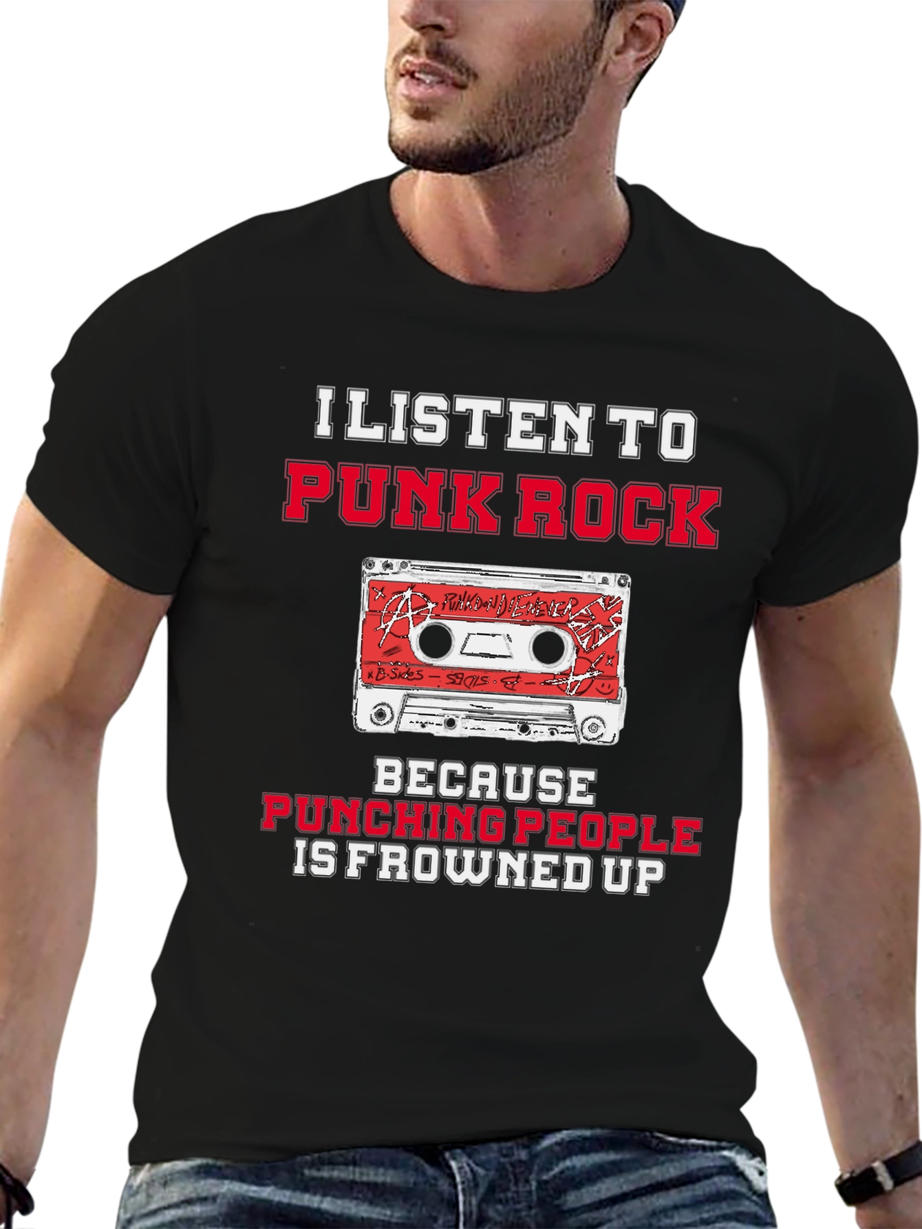 Punk Rock Cassette Graphic Tee