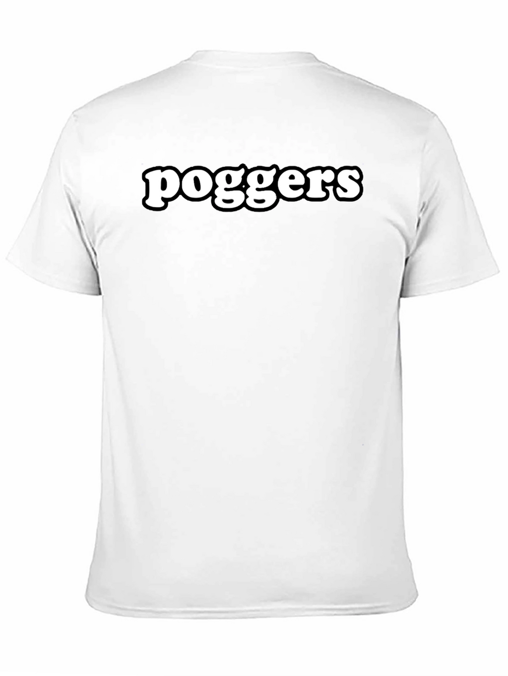 Poggers Black Graphic T-Shirt