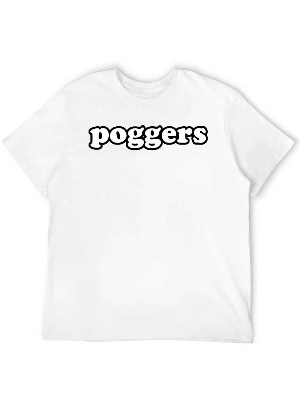 Poggers Black Graphic T-Shirt
