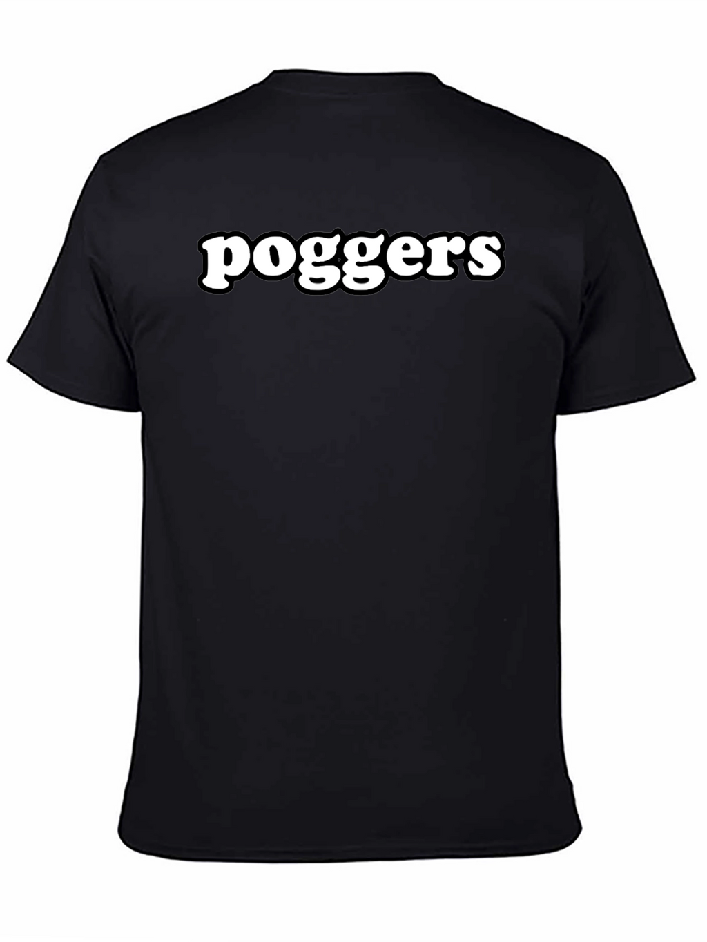 Poggers Black Graphic T-Shirt
