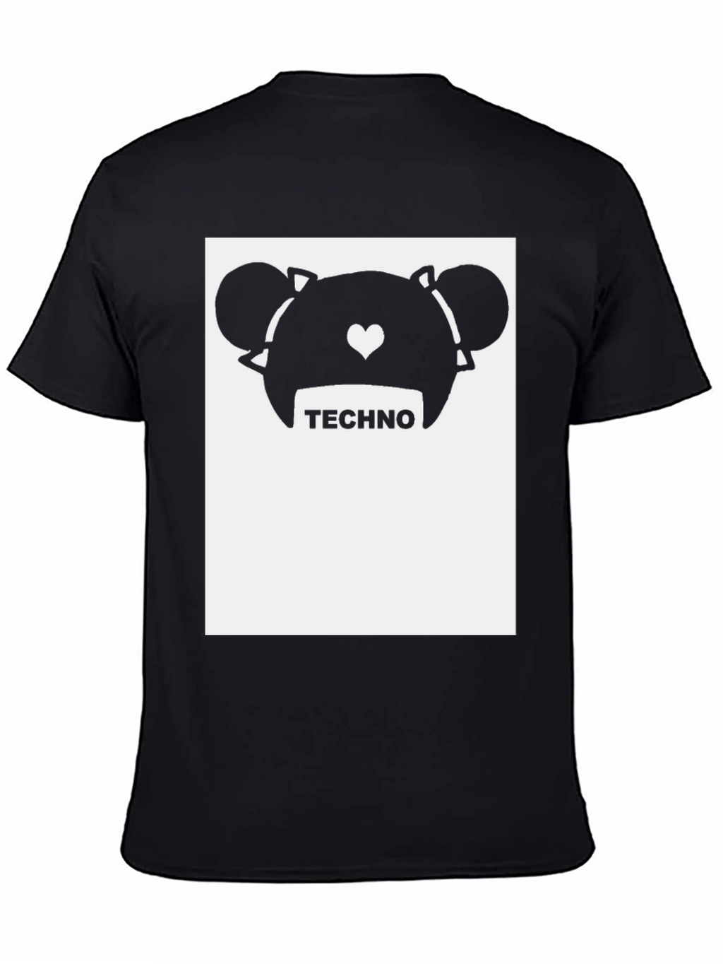 Techno Bear Graphic Tee - Trendy Music Lover Shirt