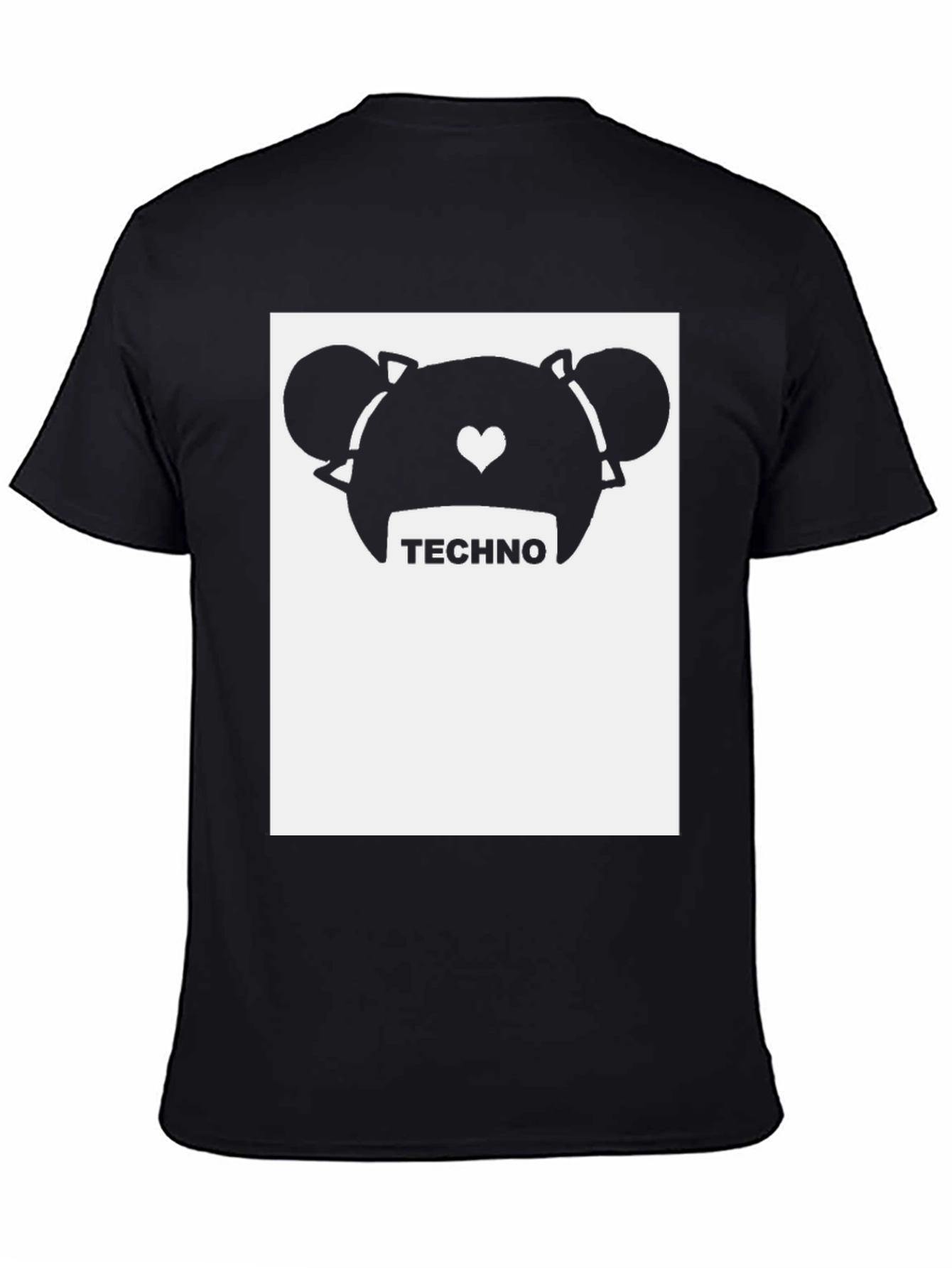 Techno Bear Graphic Tee - Trendy Music Lover Shirt