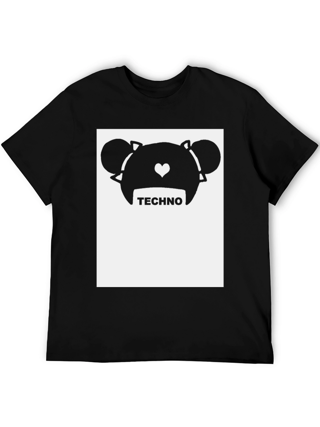 Techno Bear Graphic Tee - Trendy Music Lover Shirt