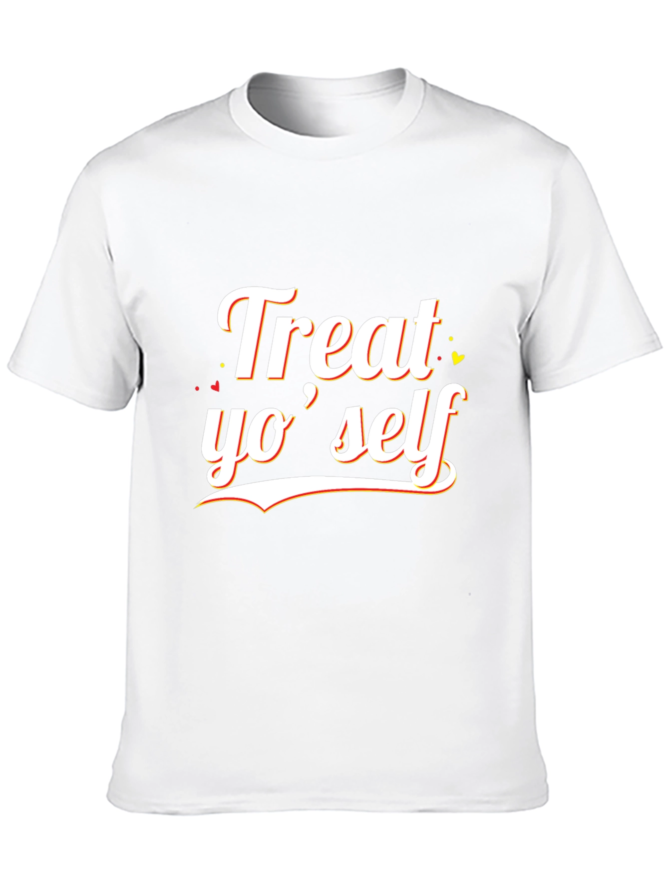 Treat Yo Self Black Graphic Tee
