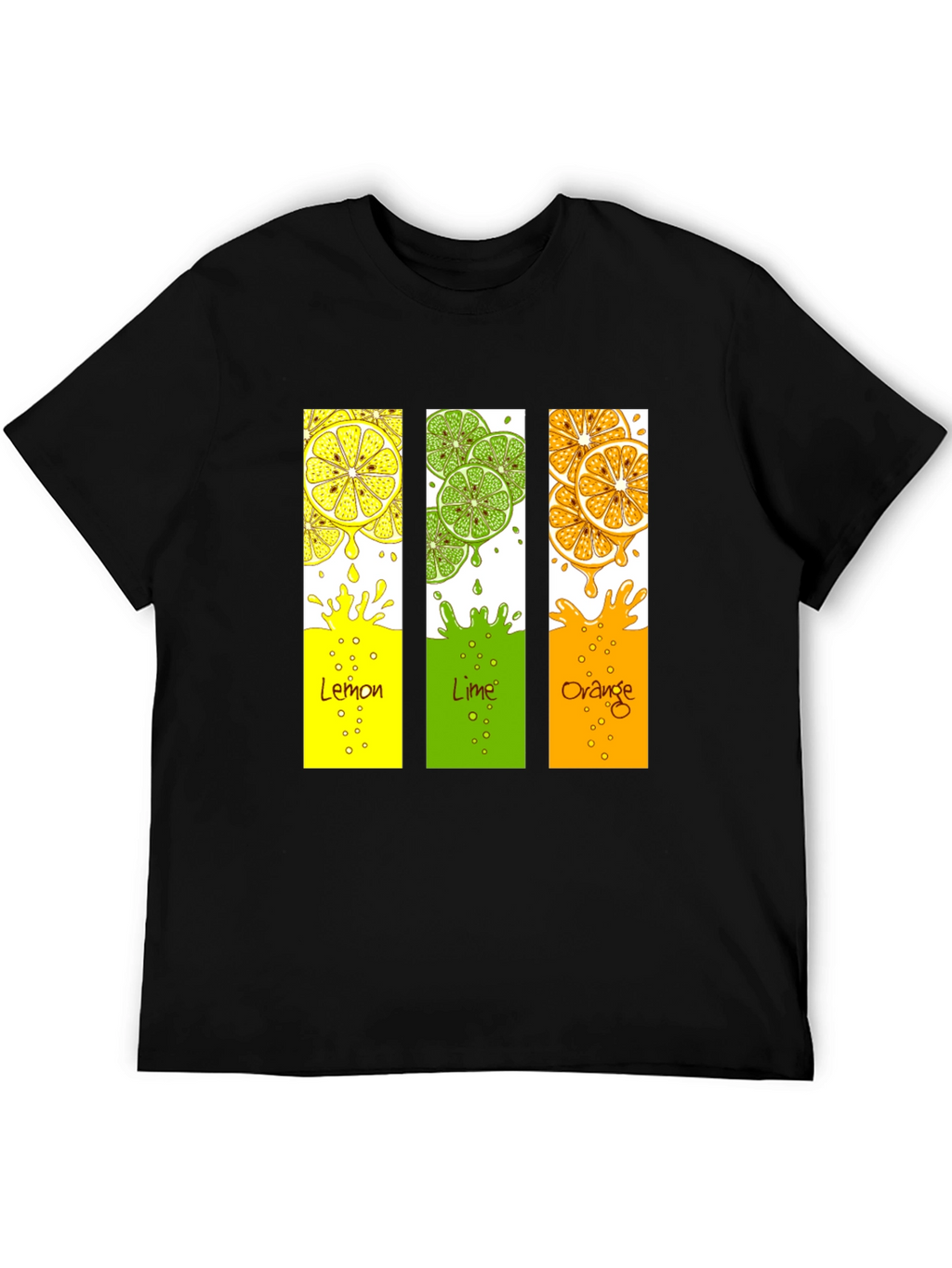 Citrus Fruit T-Shirt - Lemon Lime Orange Design
