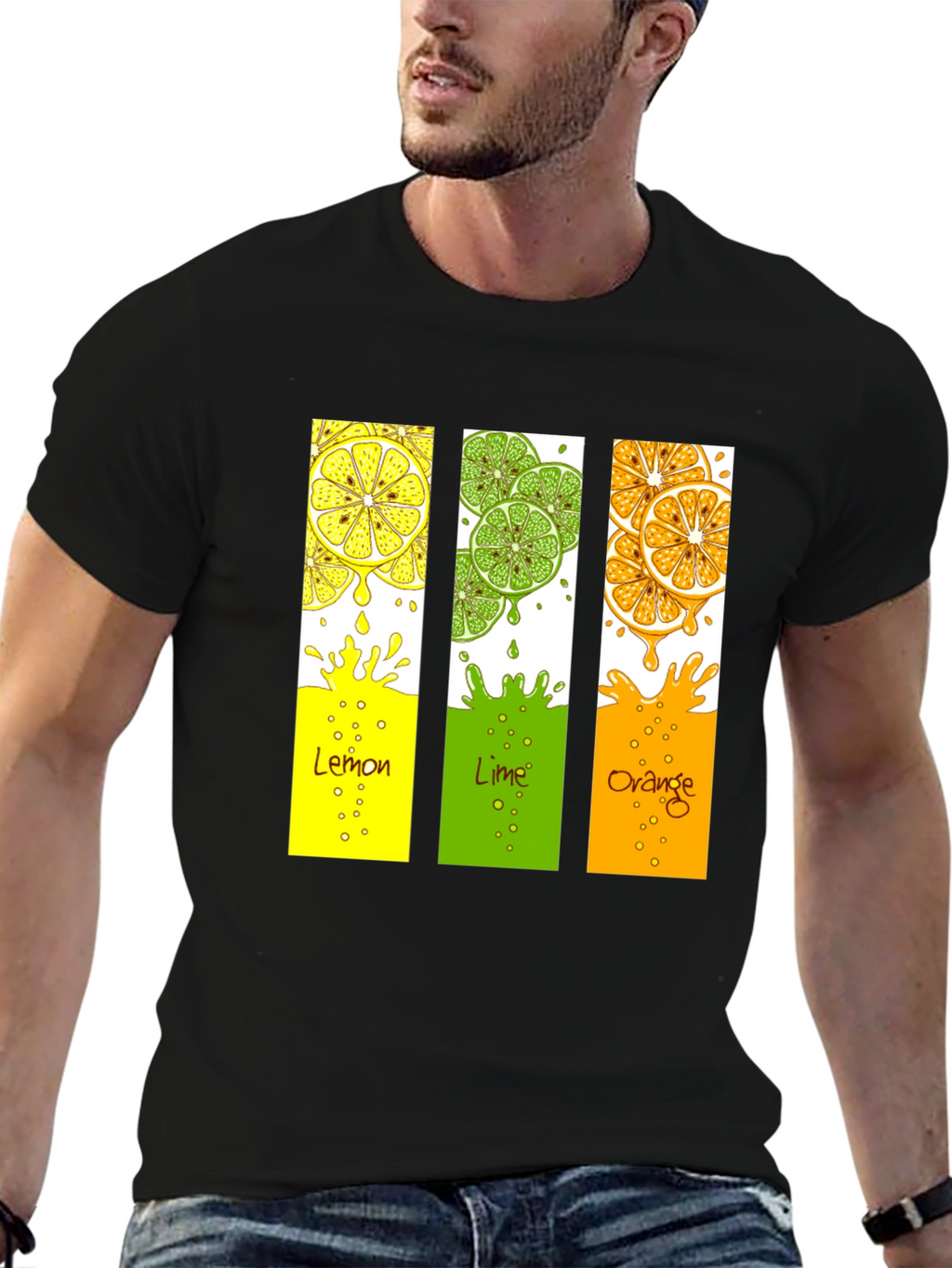Citrus Fruit T-Shirt - Lemon Lime Orange Design