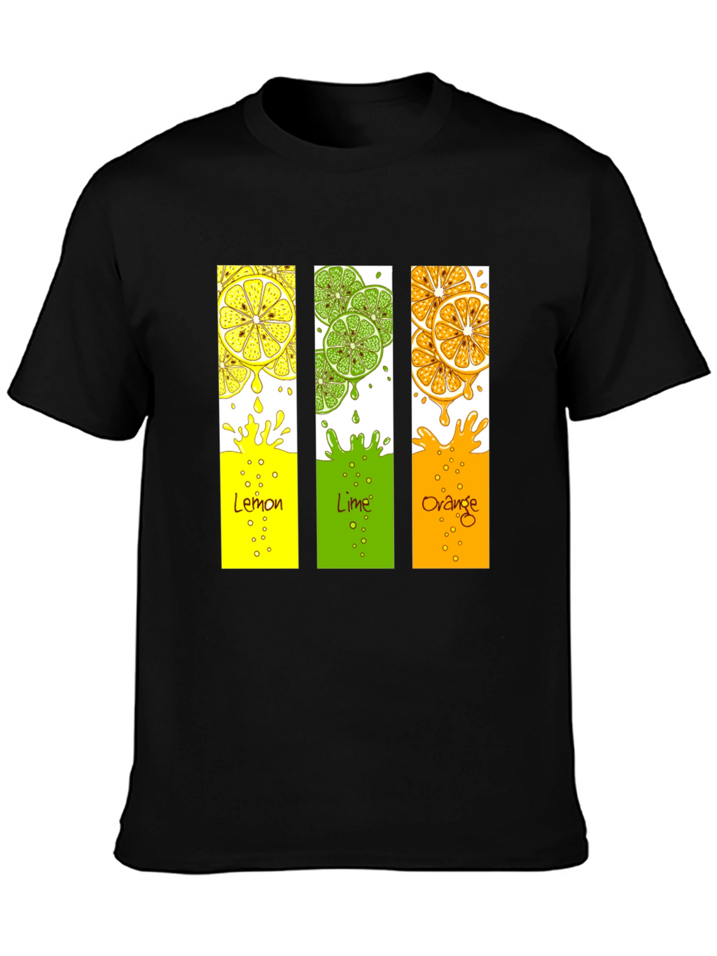 Citrus Fruit T-Shirt - Lemon Lime Orange Design