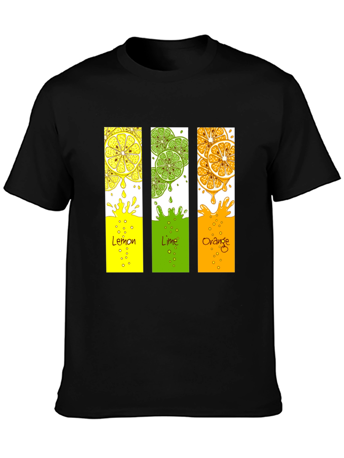 Citrus Fruit T-Shirt - Lemon Lime Orange Design