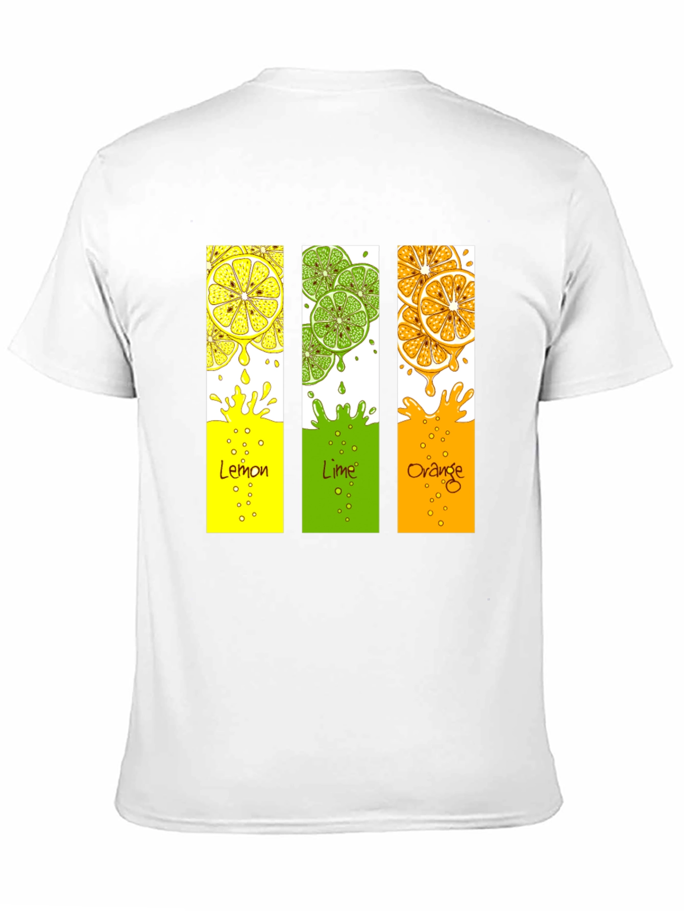Citrus Fruit T-Shirt - Lemon Lime Orange Design