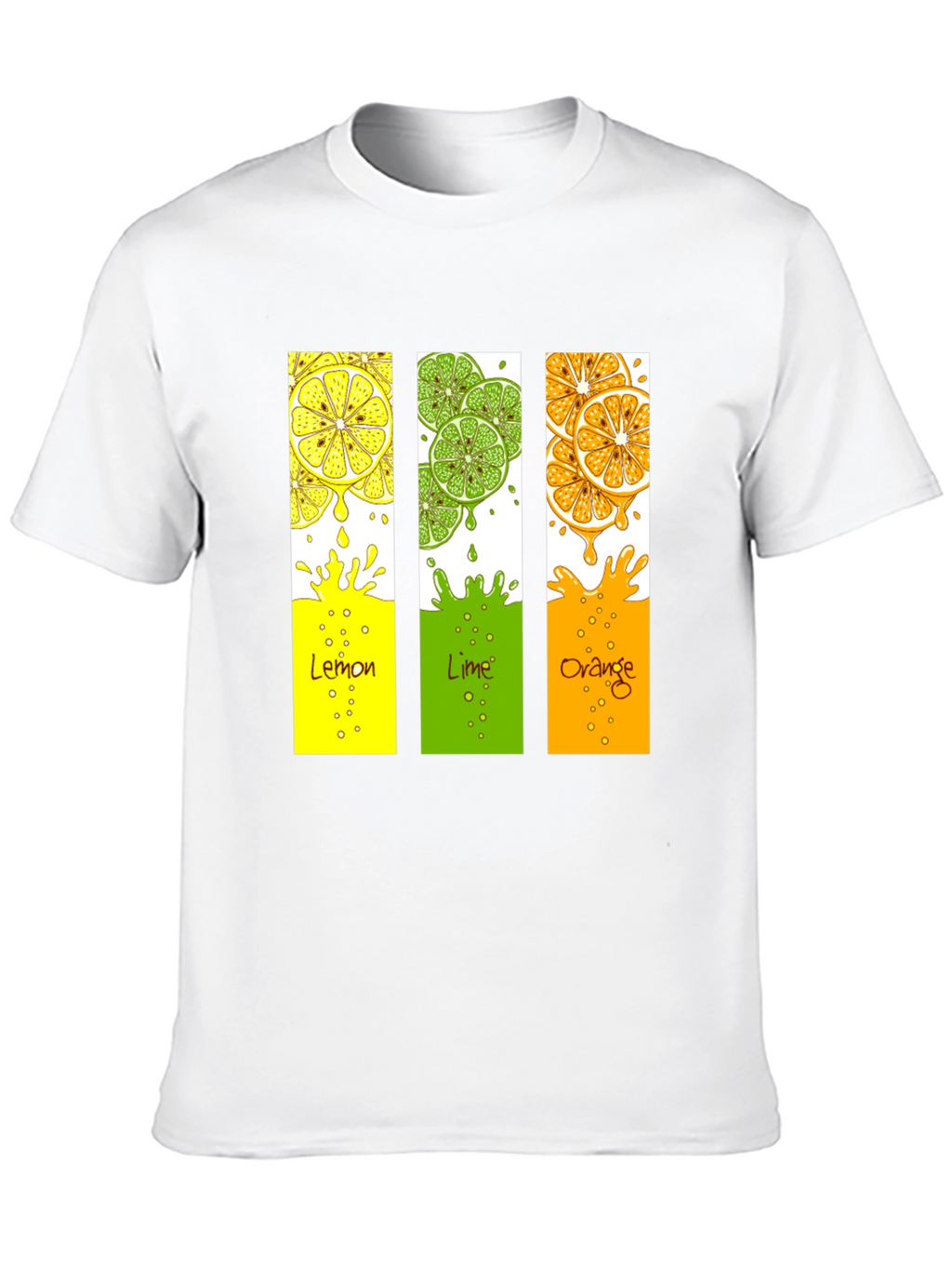 Citrus Fruit T-Shirt - Lemon Lime Orange Design