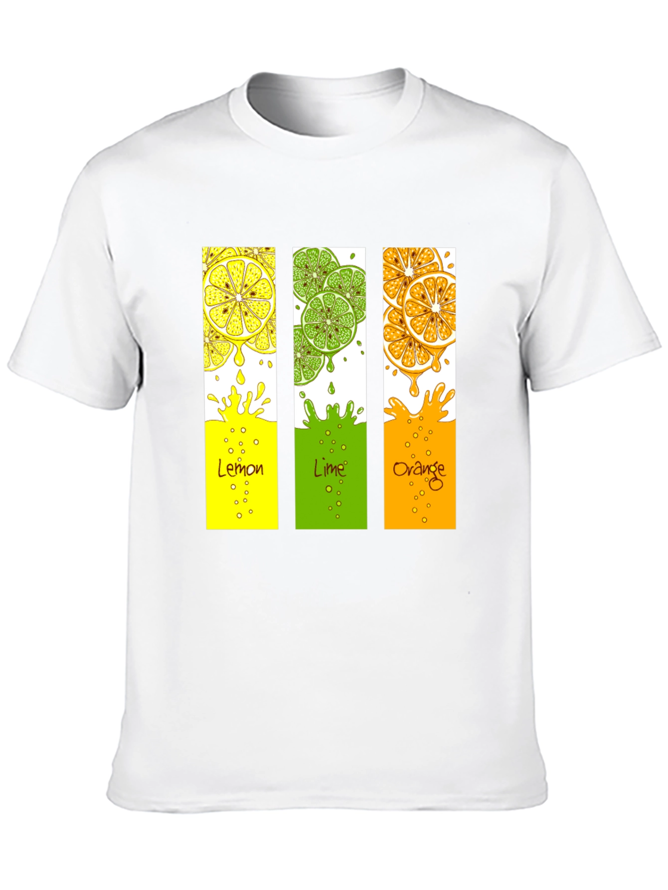 Citrus Fruit T-Shirt - Lemon Lime Orange Design
