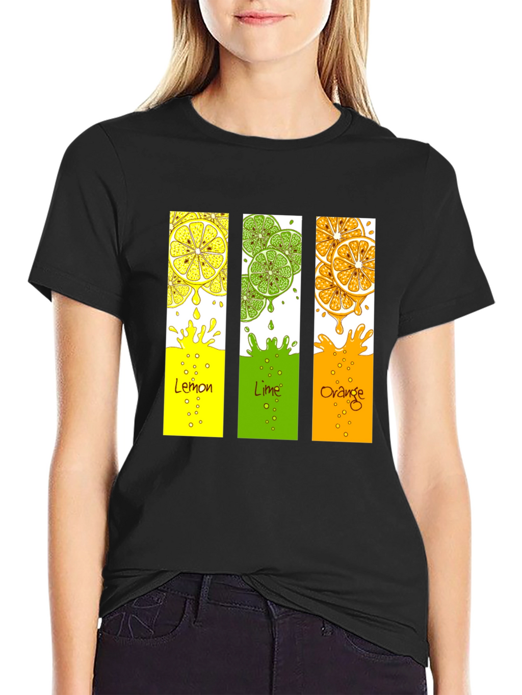 Citrus Fruit T-Shirt - Lemon Lime Orange Design