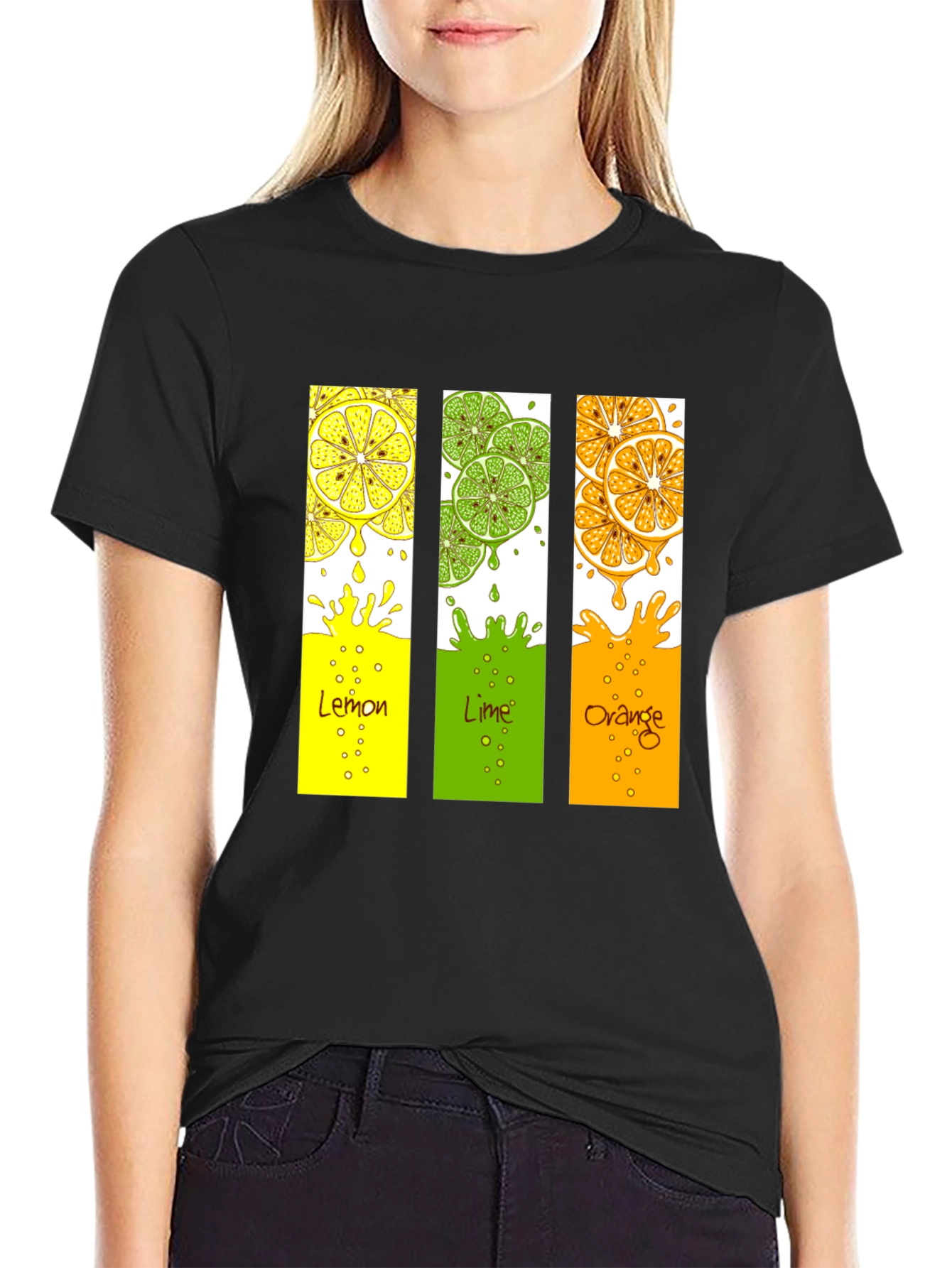 Citrus Fruit T-Shirt - Lemon Lime Orange Design