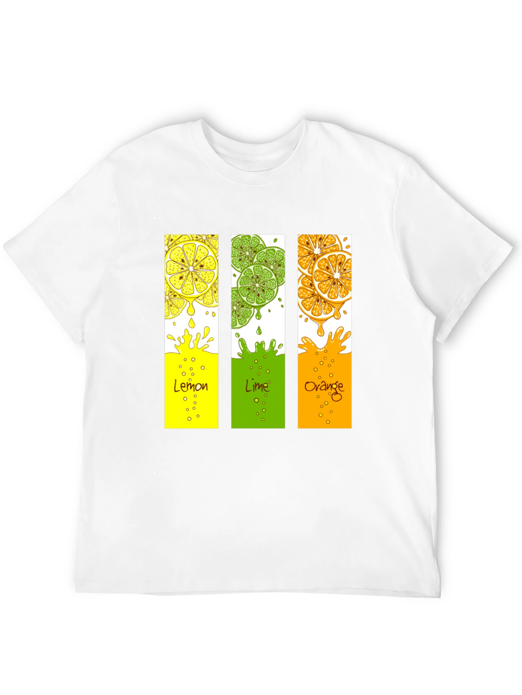Citrus Fruit T-Shirt - Lemon Lime Orange Design