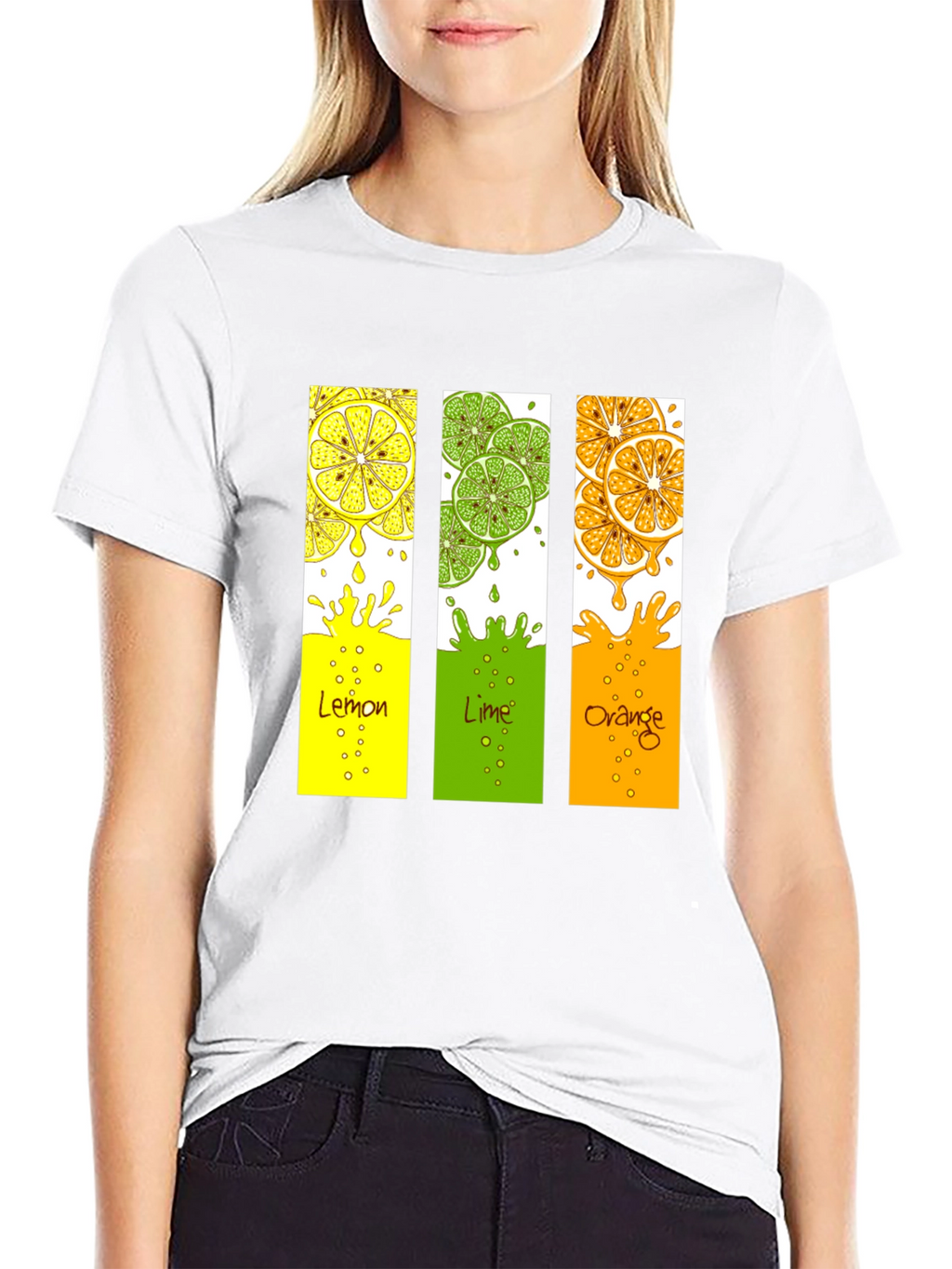 Citrus Fruit T-Shirt - Lemon Lime Orange Design