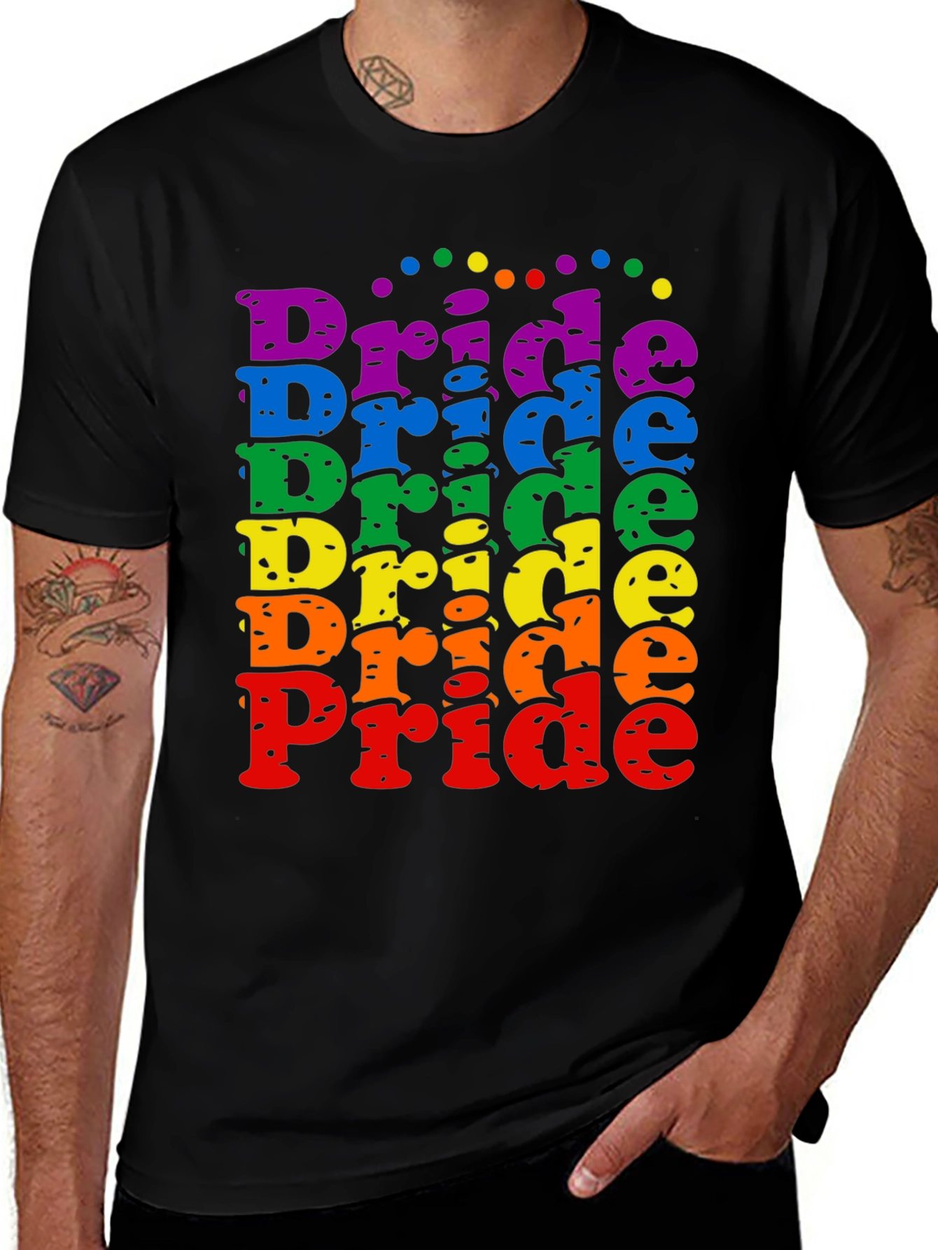 Pride Rainbow T-Shirt - Colorful LGBTQ+ Apparel