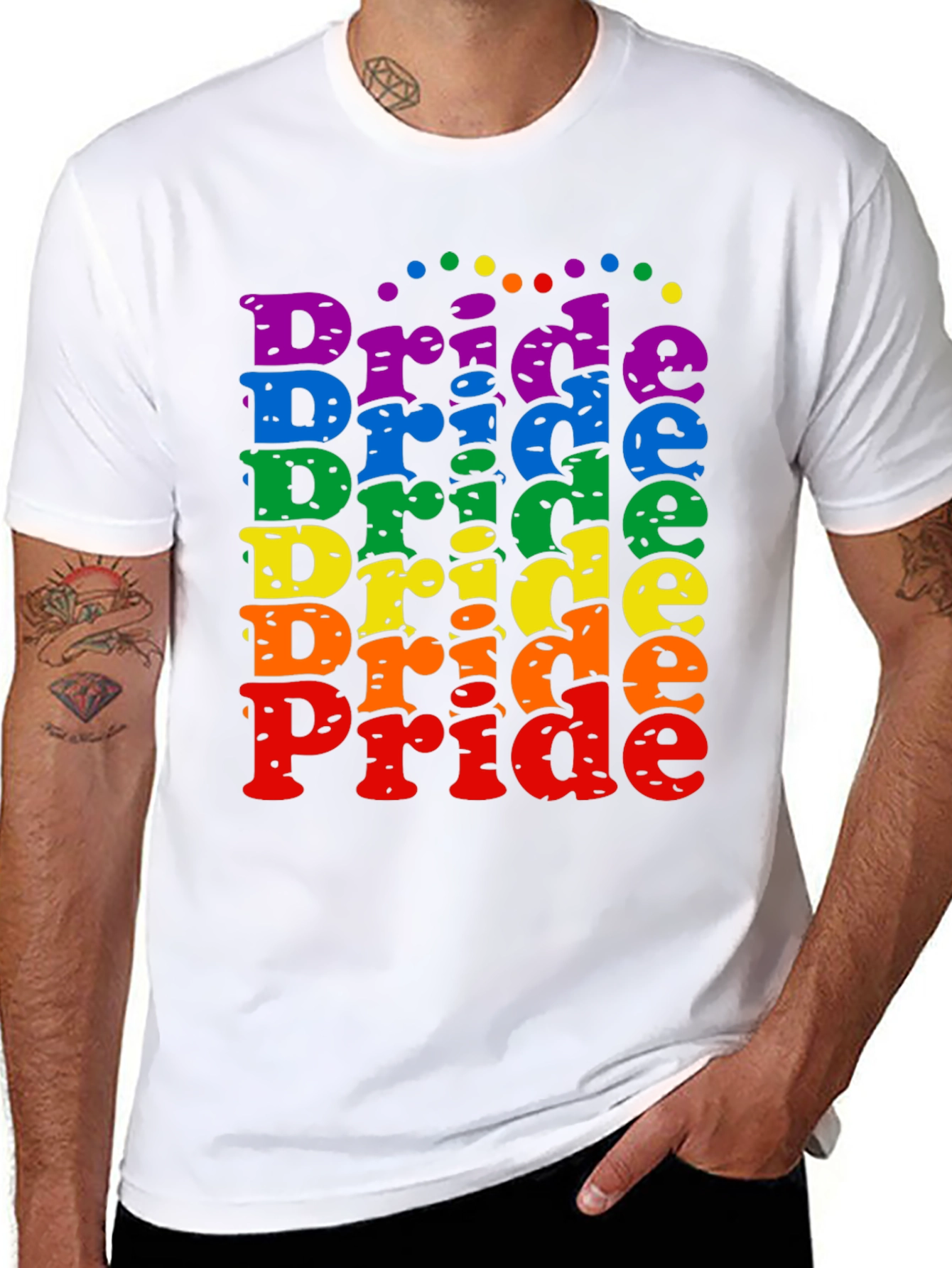 Pride Rainbow T-Shirt - Colorful LGBTQ+ Apparel