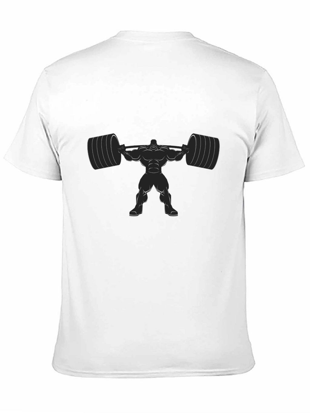 Weightlifter Graphic Tee - Black Cotton Blend Shirt