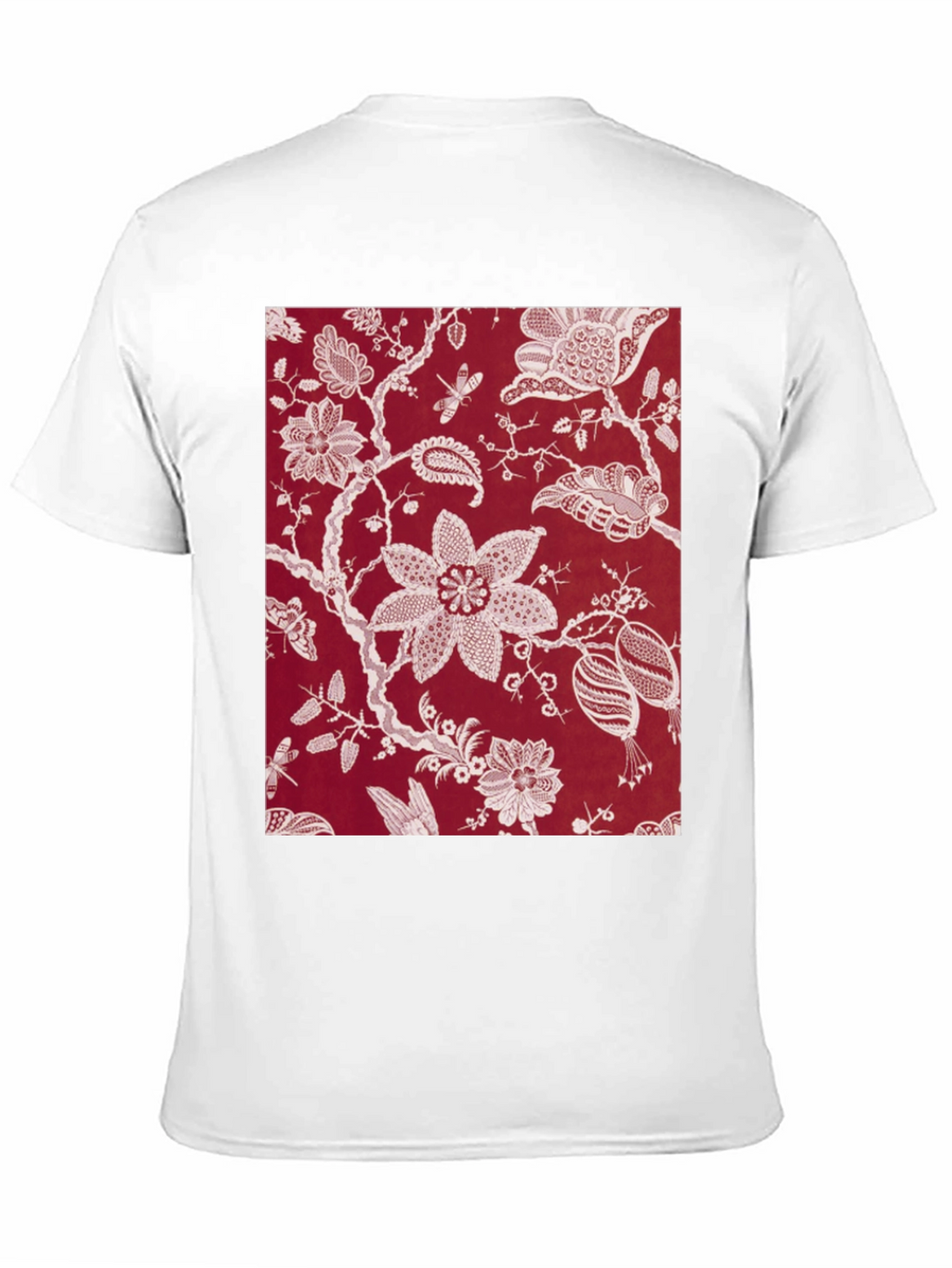 Floral Print Black Tee