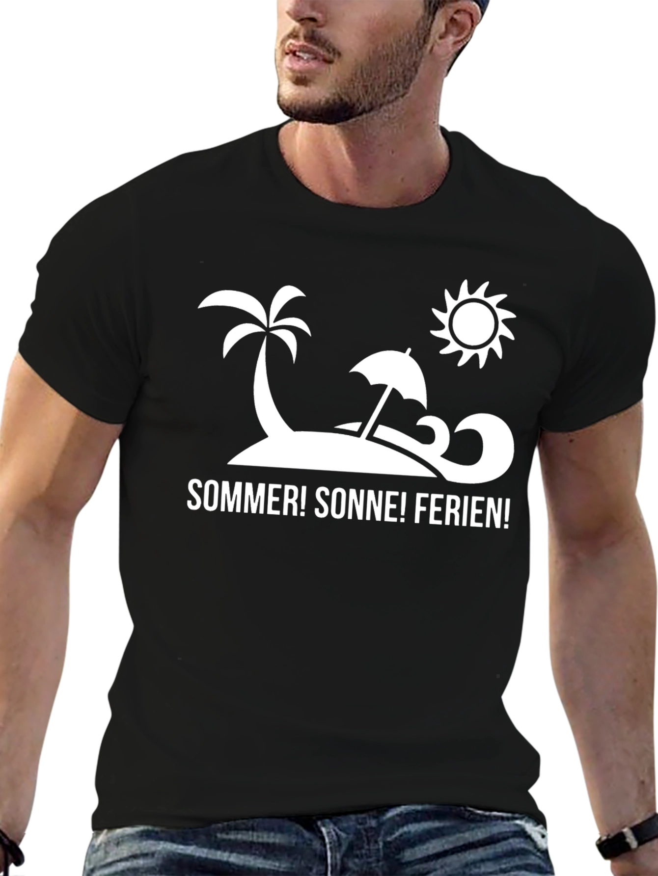 Summer Sun & Holiday Tee - Beach Design