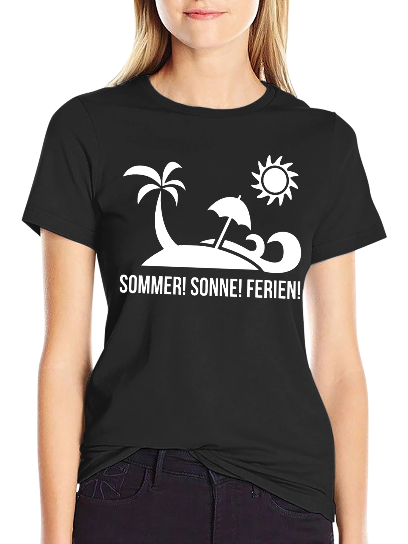 Summer Sun & Holiday Tee - Beach Design