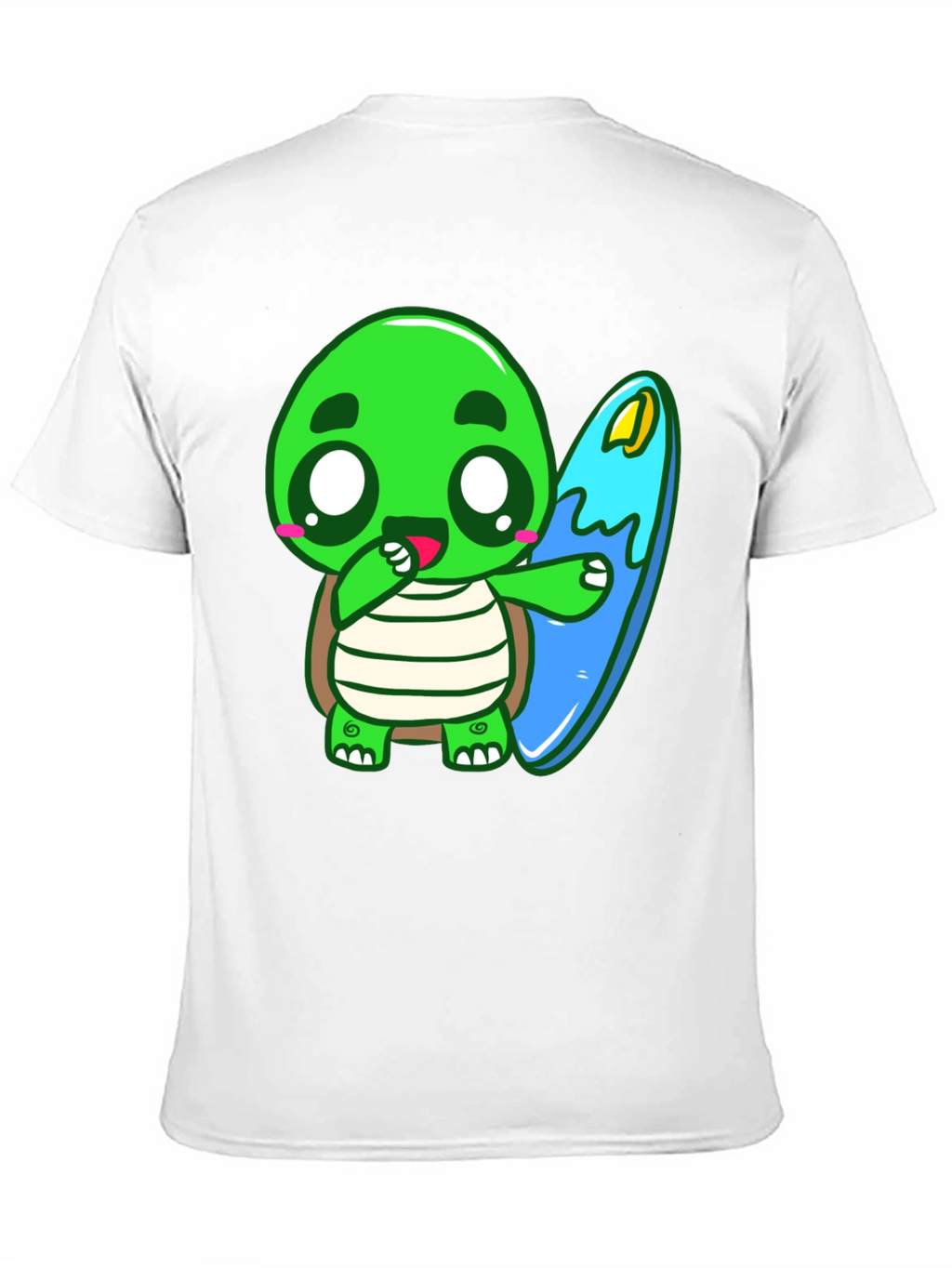 Cute Turtle Surfing Graphic Tee