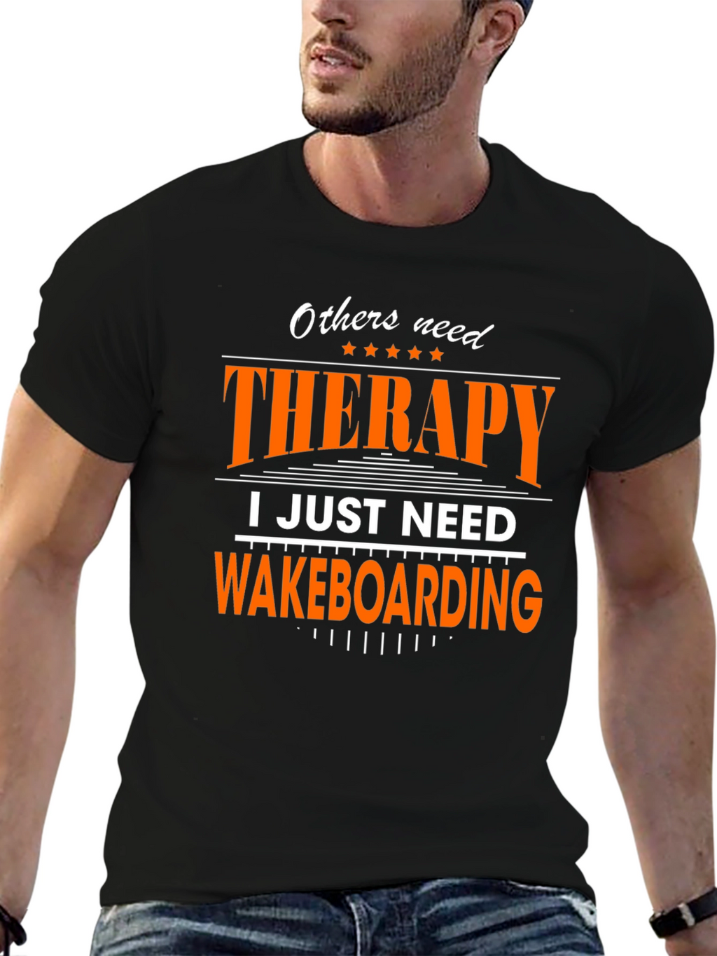 Wakeboarding Therapy T-Shirt - Novelty Graphic Tee