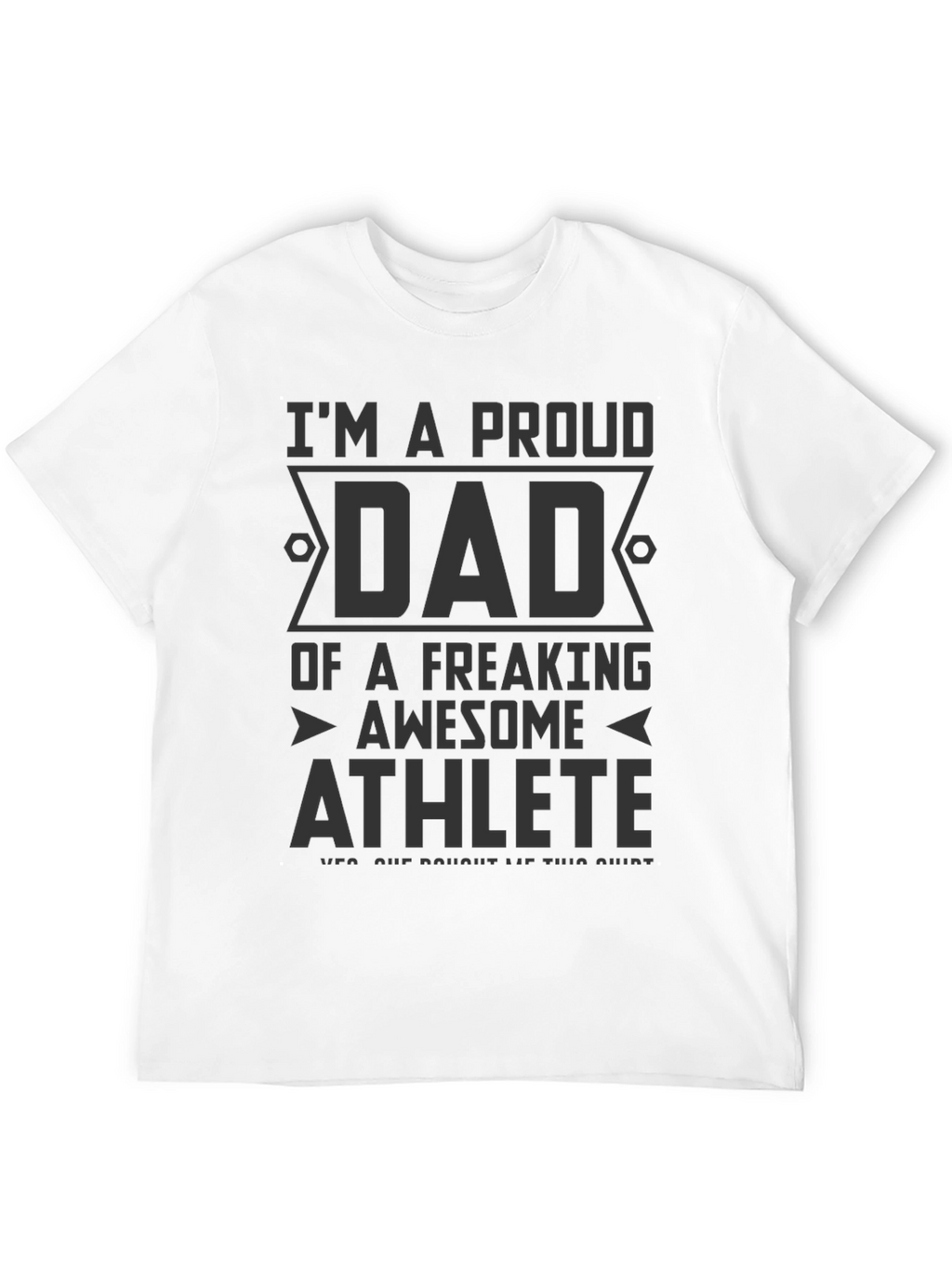 Proud Dad of Awesome Athlete Graphic T-Shirt