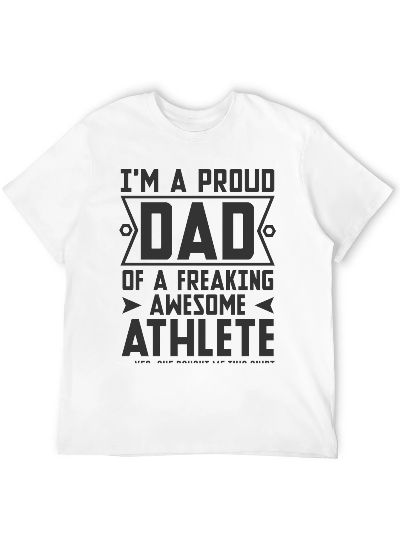 Proud Dad of Awesome Athlete Graphic T-Shirt