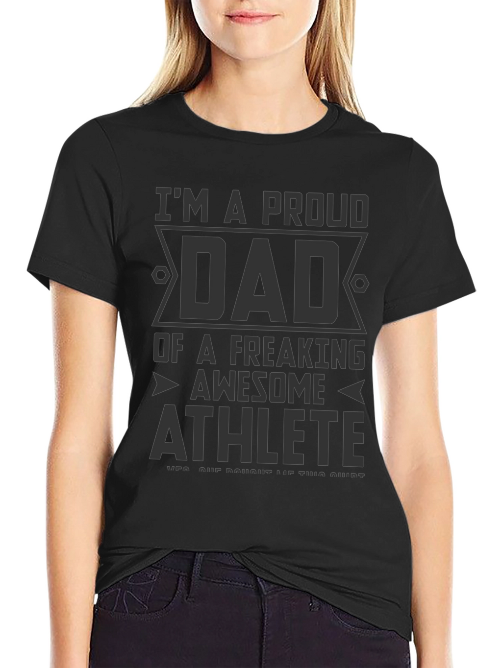Proud Dad of Awesome Athlete Graphic T-Shirt