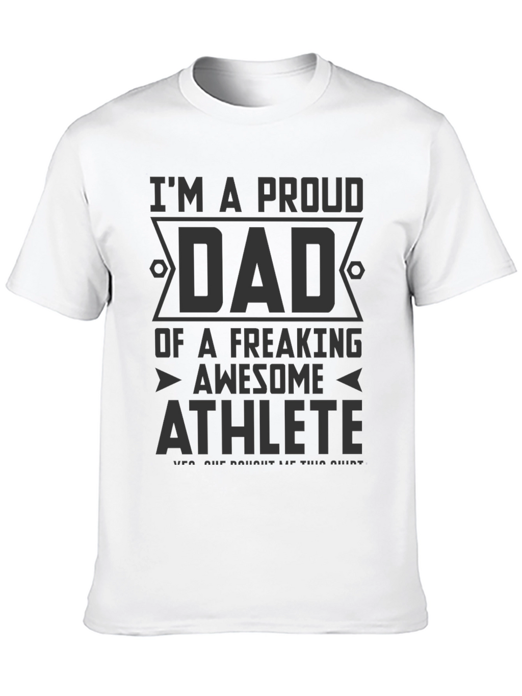 Proud Dad of Awesome Athlete Graphic T-Shirt