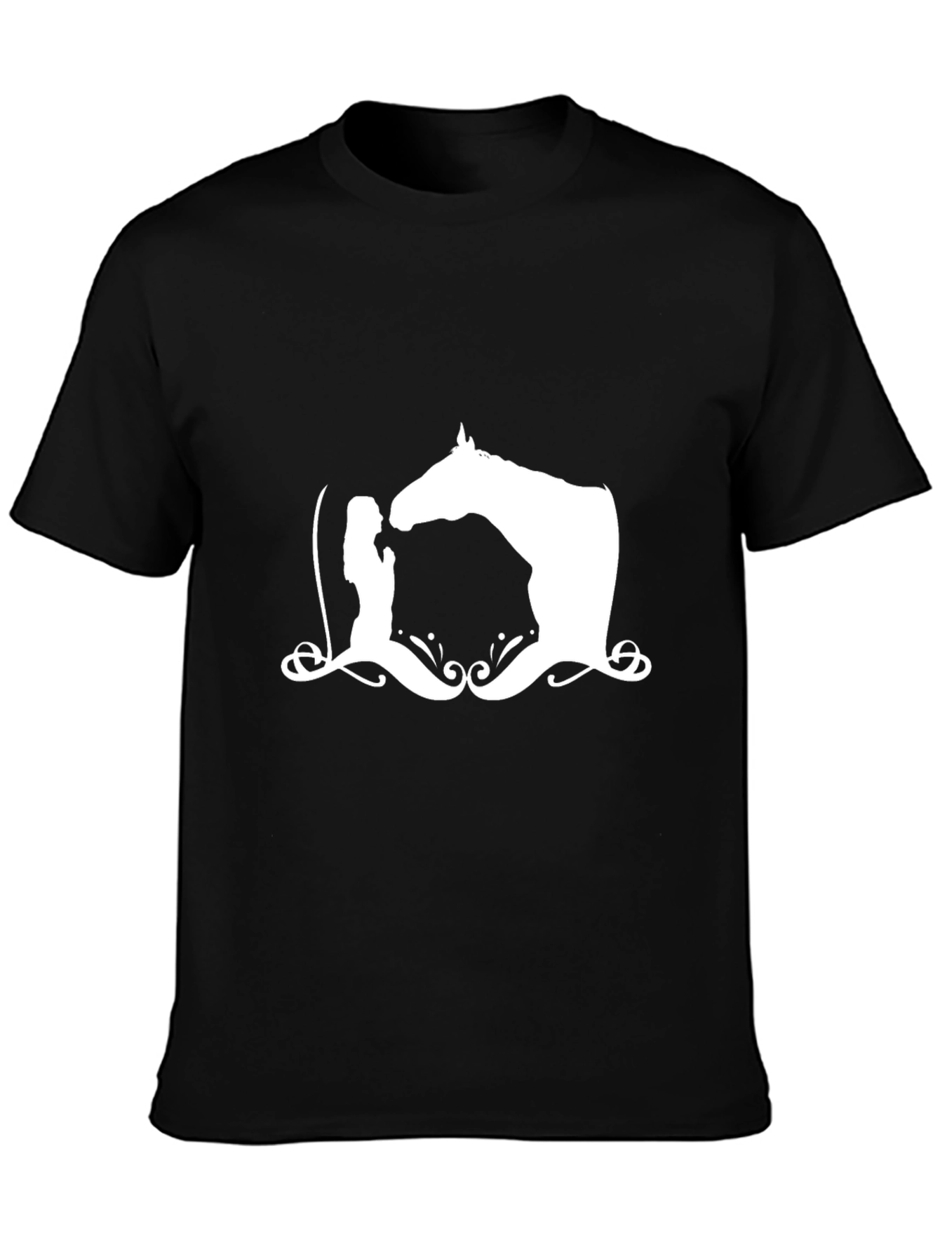 Horse & Rider Graphic Tee - Black
