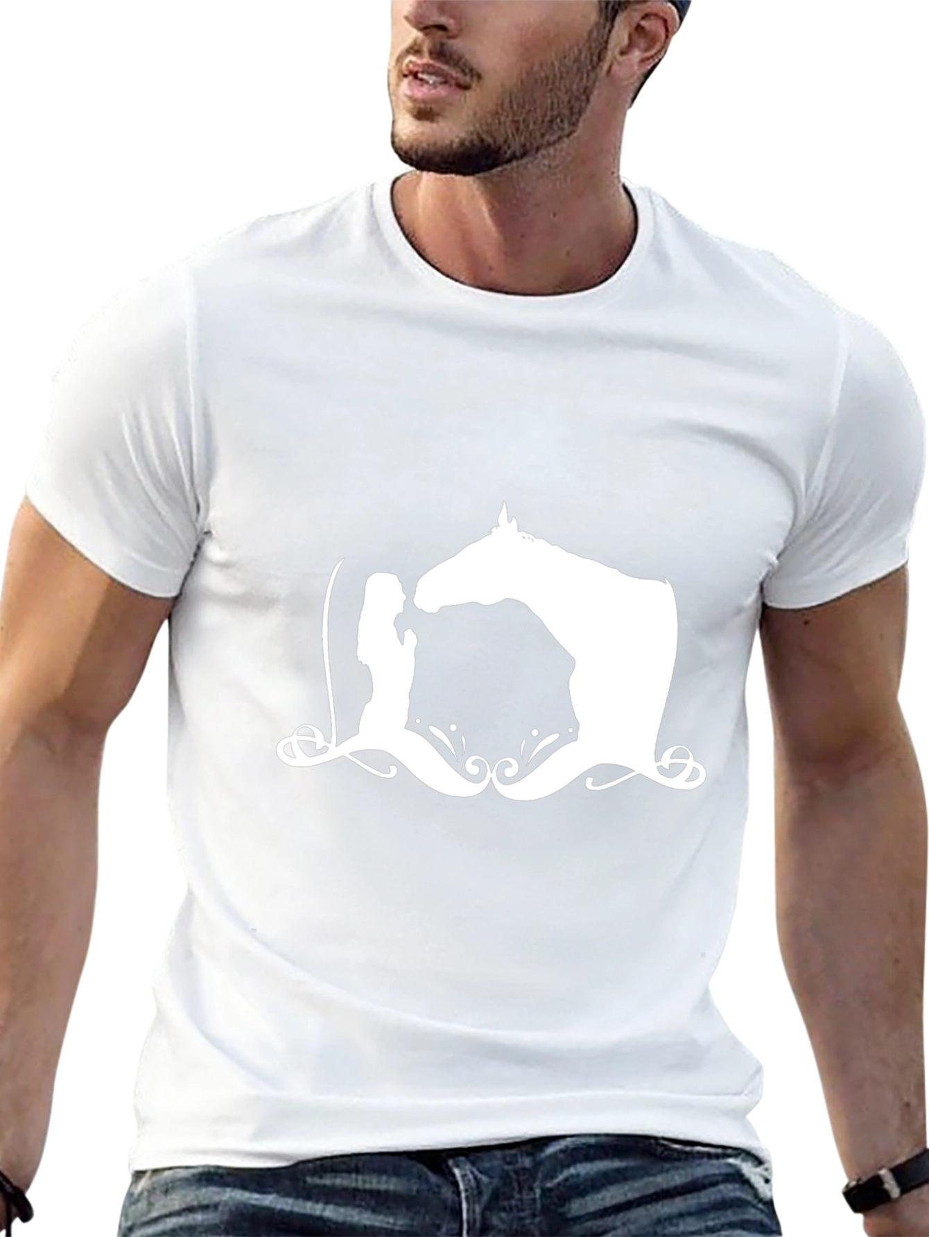 Horse & Rider Graphic Tee - Black
