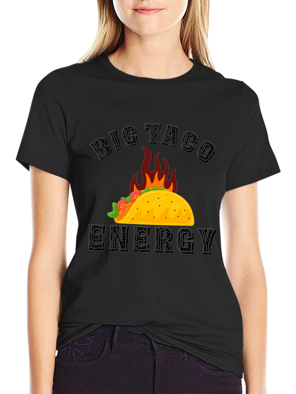 Big Taco Energy Graphic T-Shirt - Foodie Tee