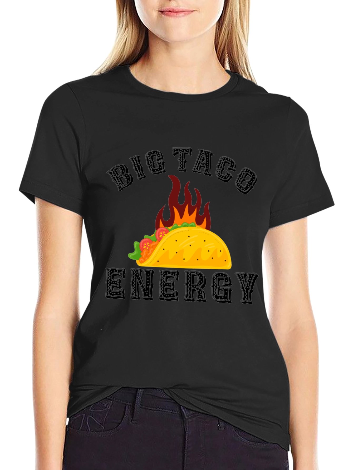Big Taco Energy Graphic T-Shirt - Foodie Tee