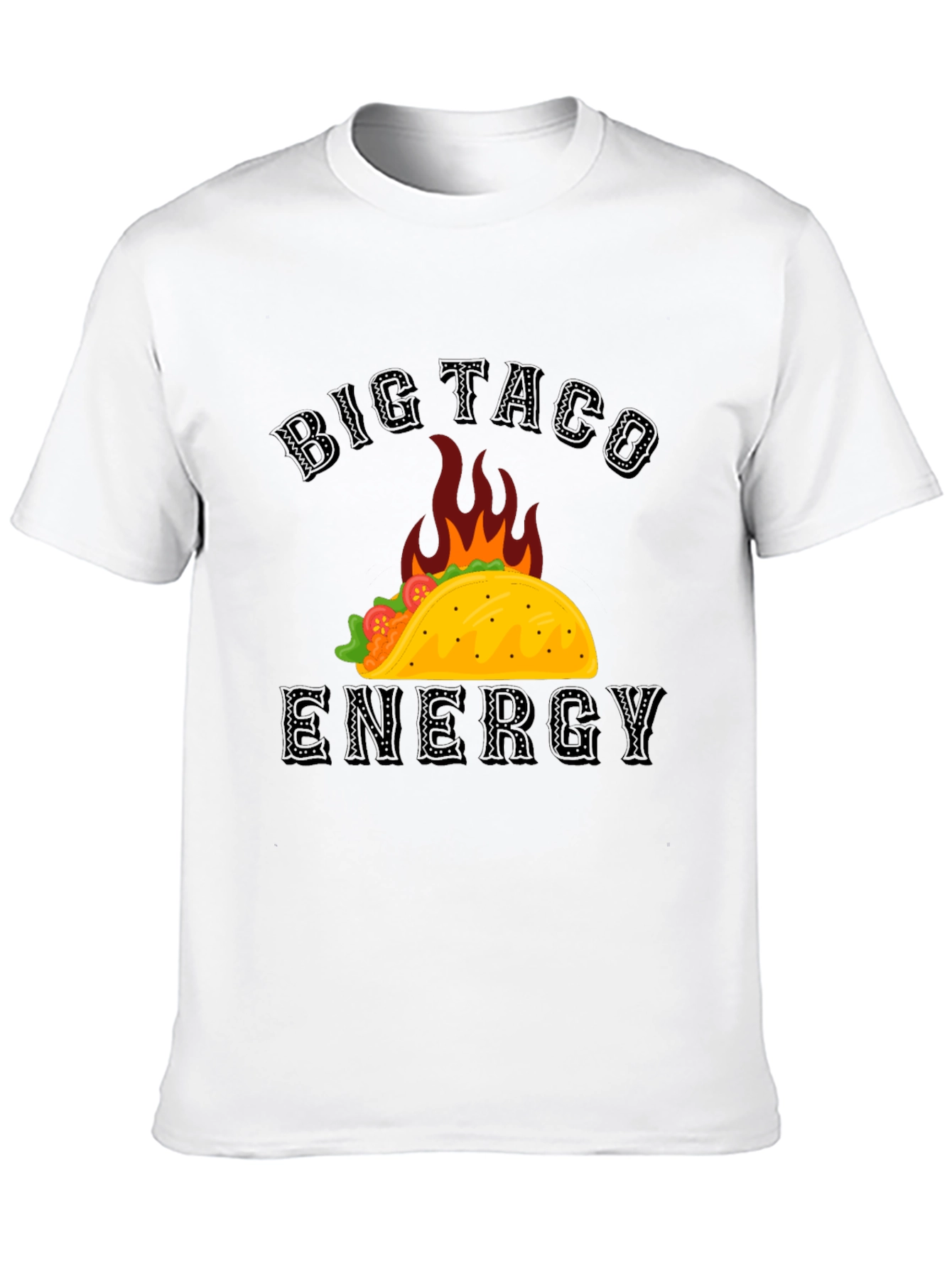 Big Taco Energy Graphic T-Shirt - Foodie Tee