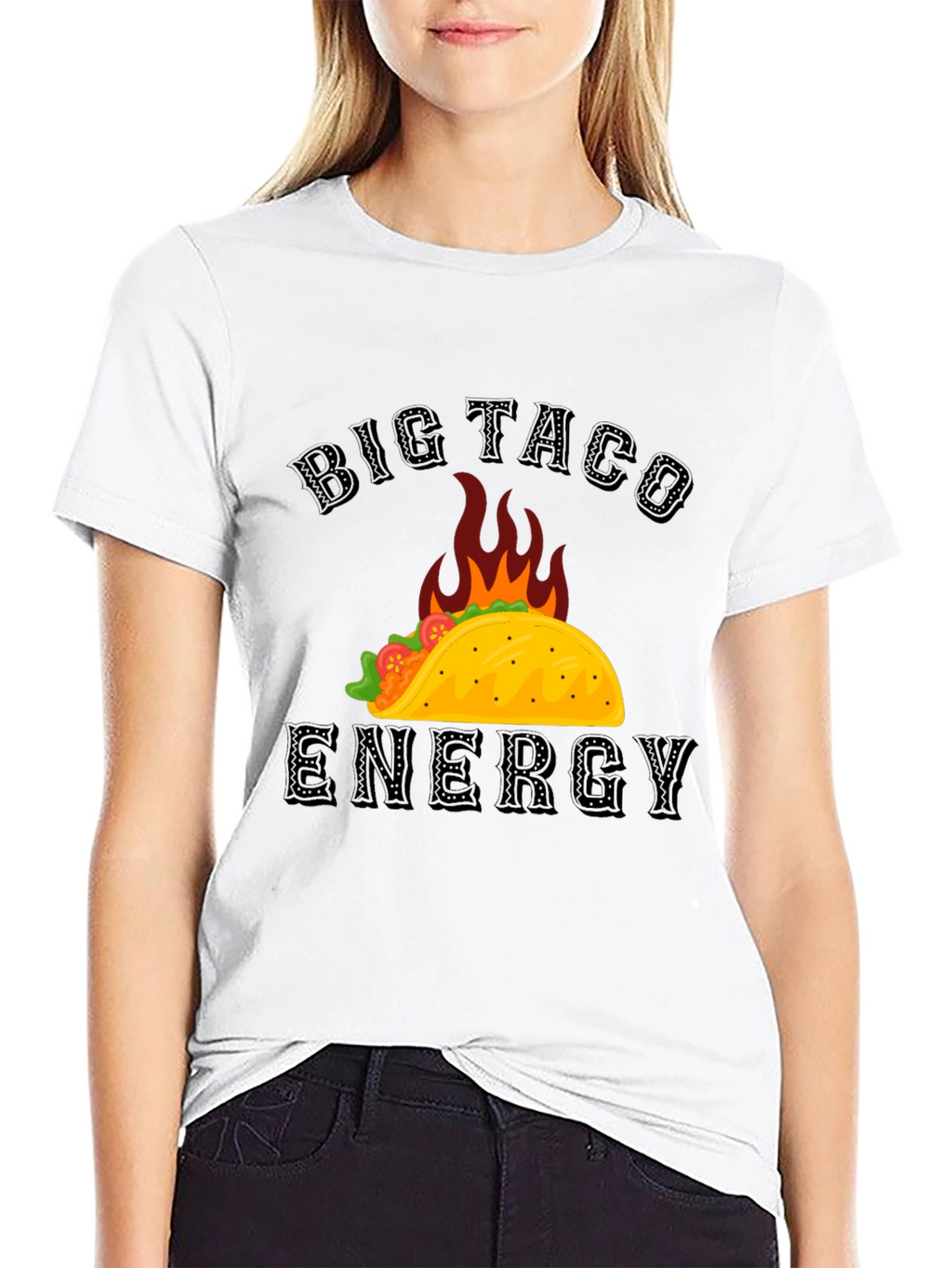 Big Taco Energy Graphic T-Shirt - Foodie Tee