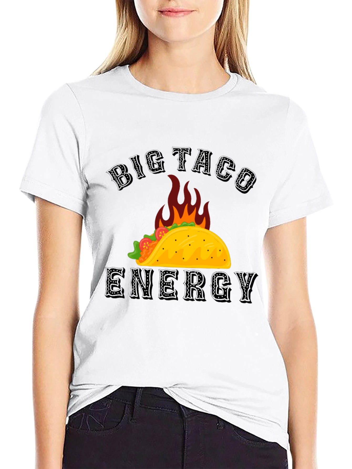Big Taco Energy Graphic T-Shirt - Foodie Tee
